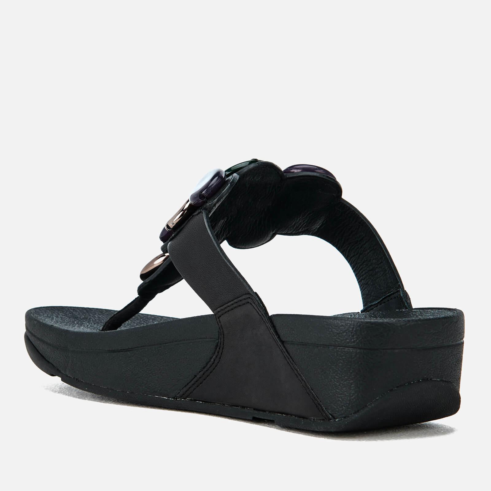 Fitflop Leather Honeybee Jewelled Toe 