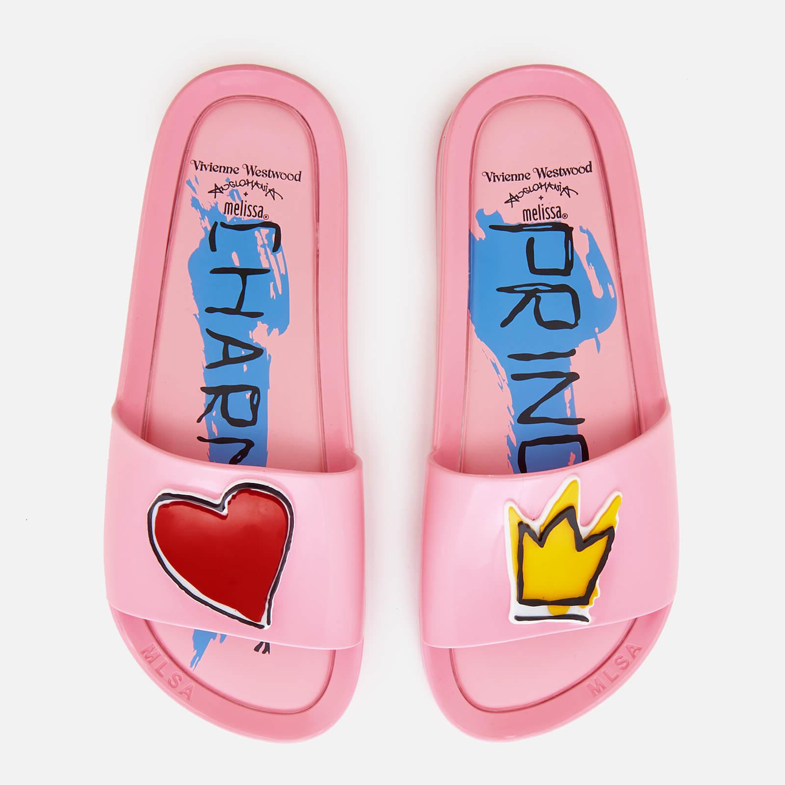 Melissa + Vivienne Westwood Anglomania Pink Prince Charming Slides | Lyst  Australia