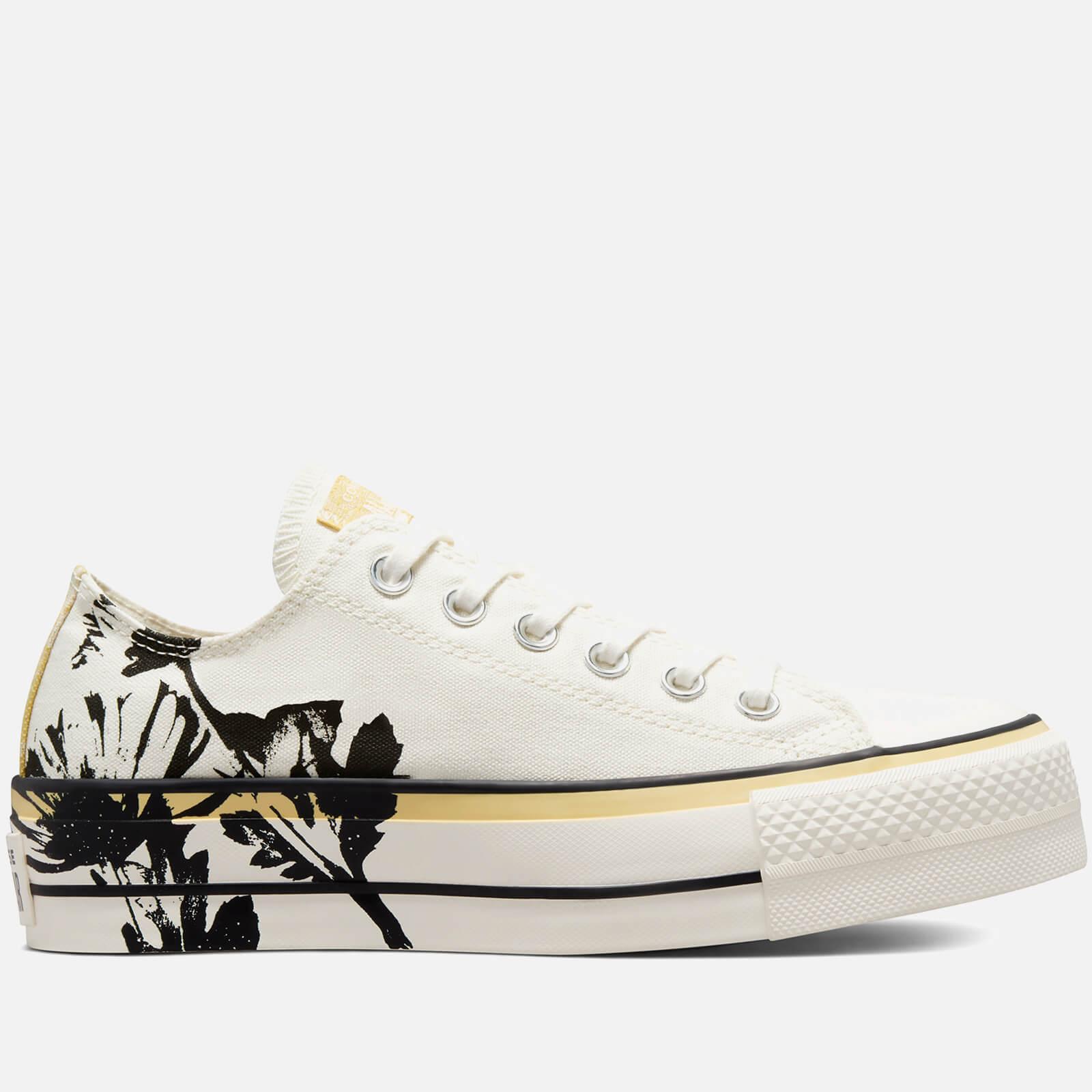 Converse Chuck Taylor All Star Hybrid Floral Lift Ox Trainers in White |  Lyst