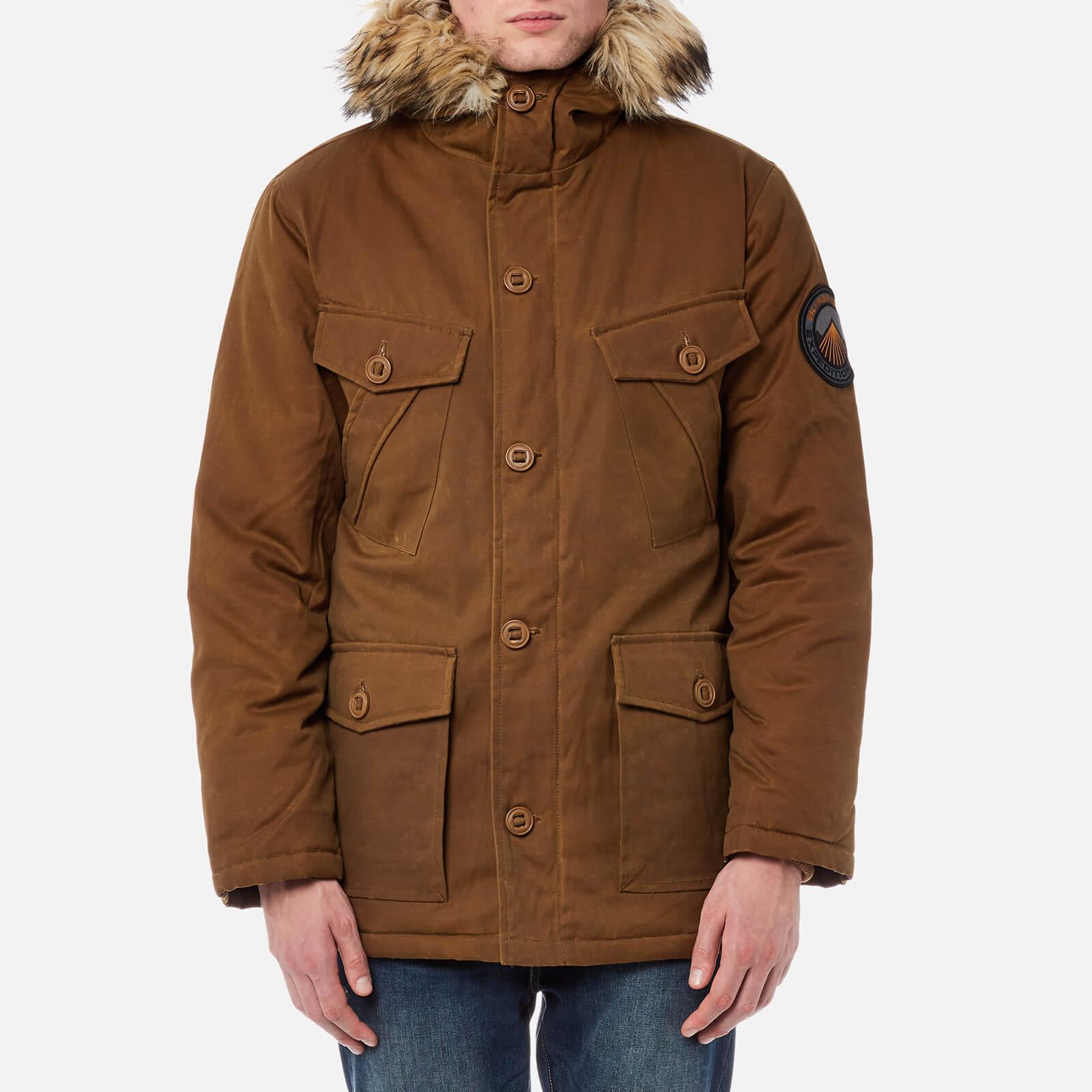 Superdry Everest Wax Jacket in Tobacco (Brown) for Men | Lyst Canada