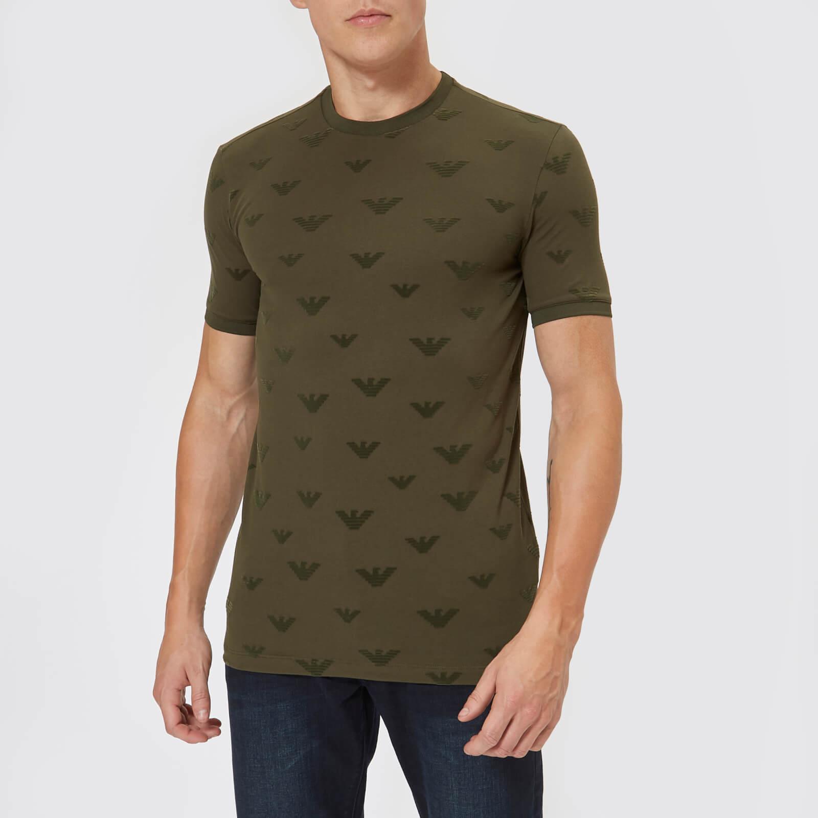 emporio armani flock t shirt