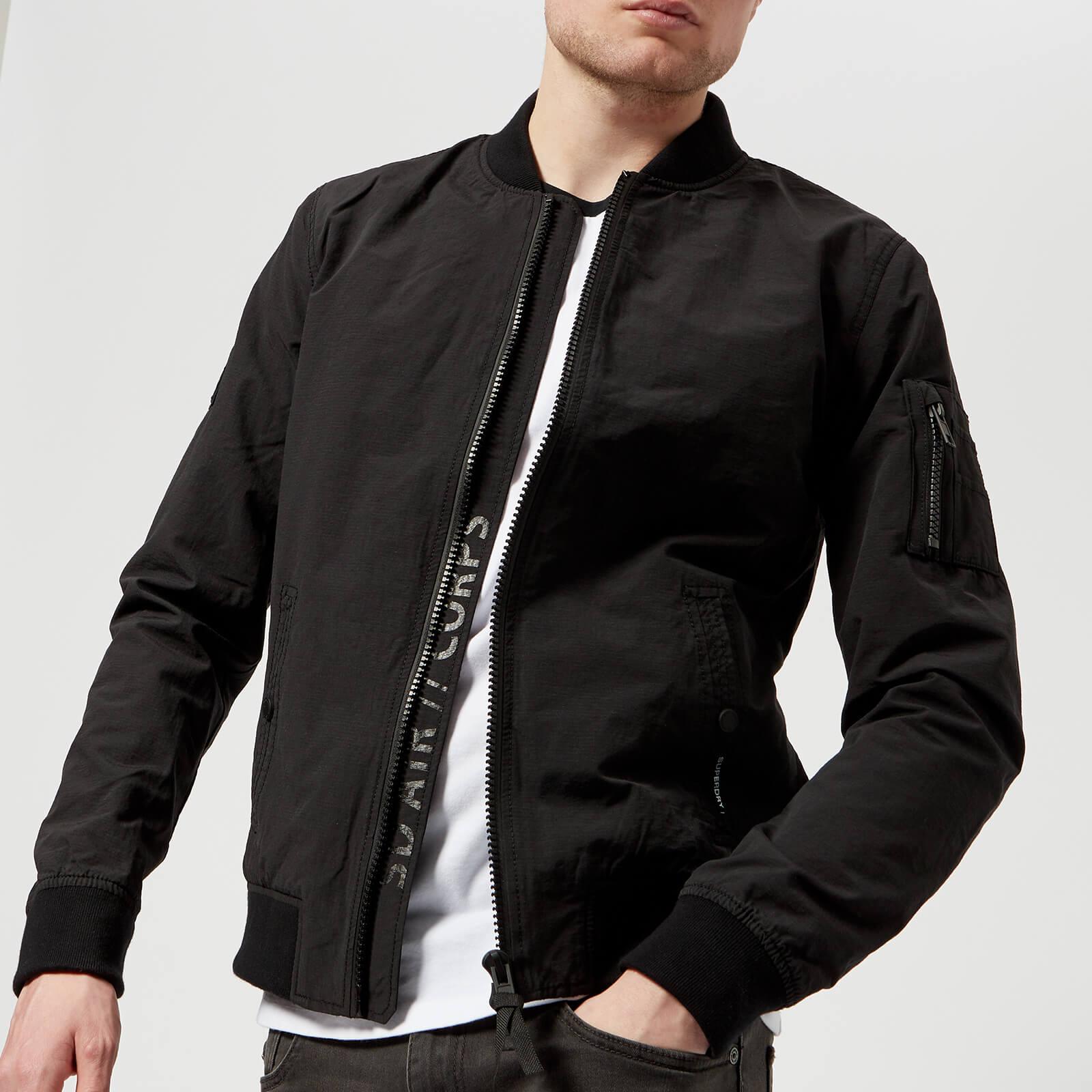 Superdry Rookie Air Corps Bomber Jacket in Black for Men - Lyst