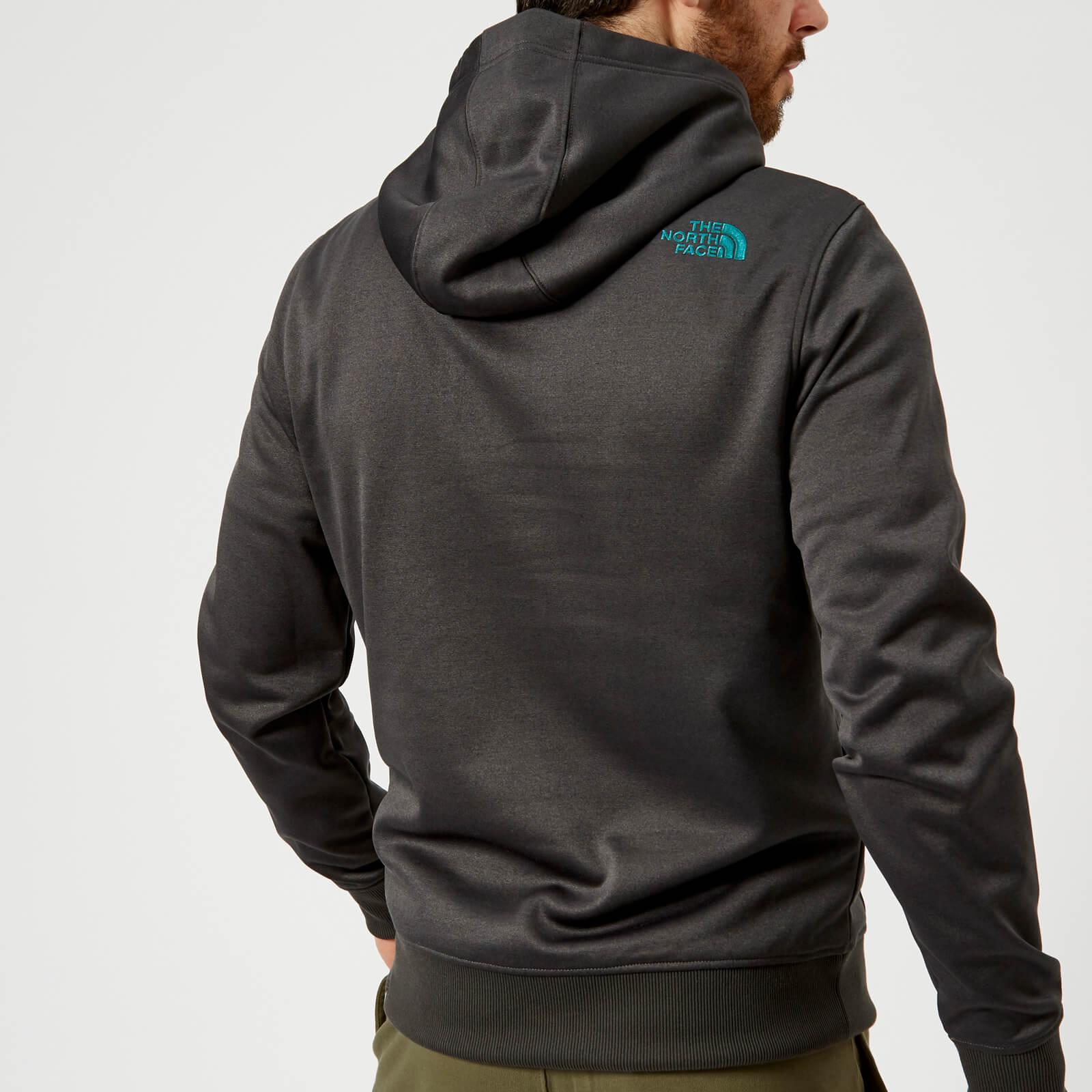 north face drew peak hoodie grey