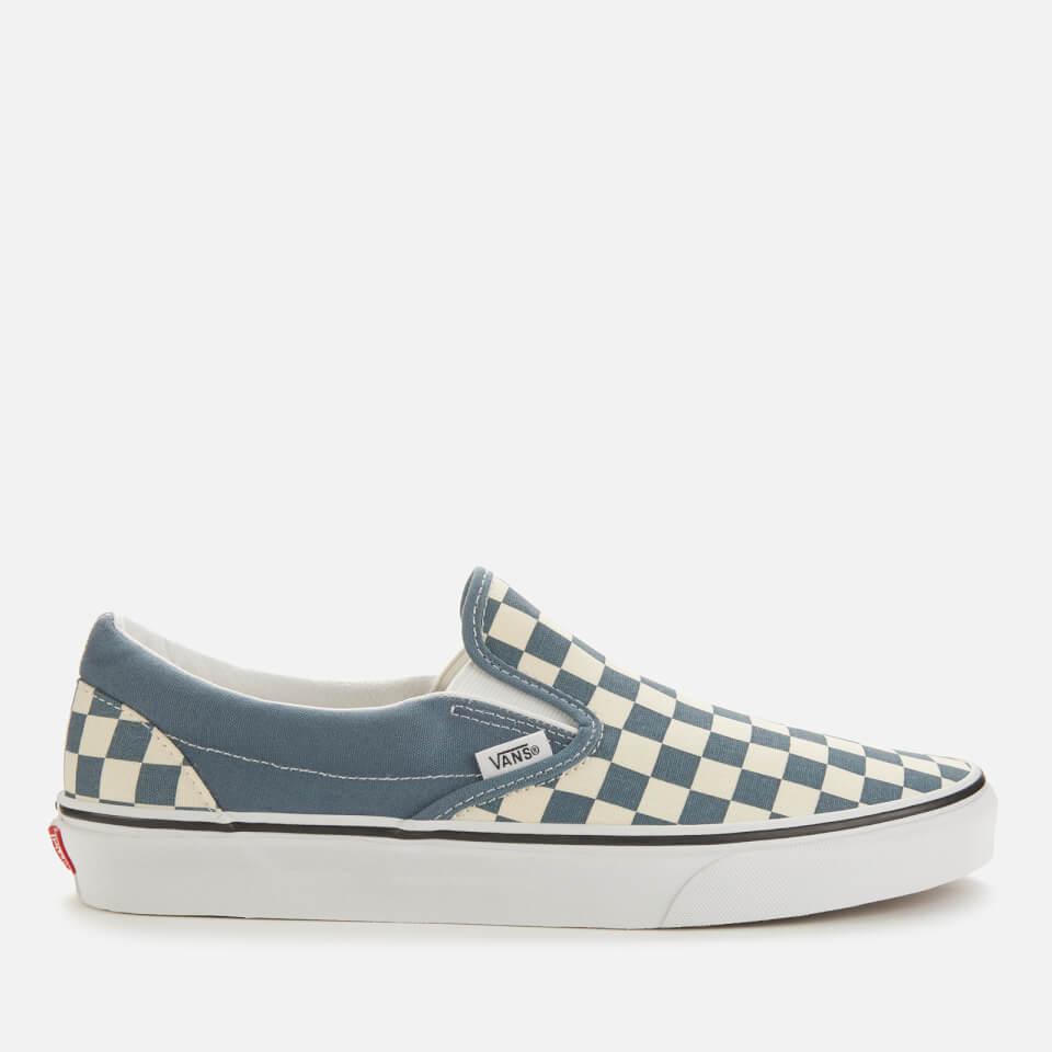 Vans Canvas Checkerboard Classic/slip-on Trainers in Blue/White (Blue ...