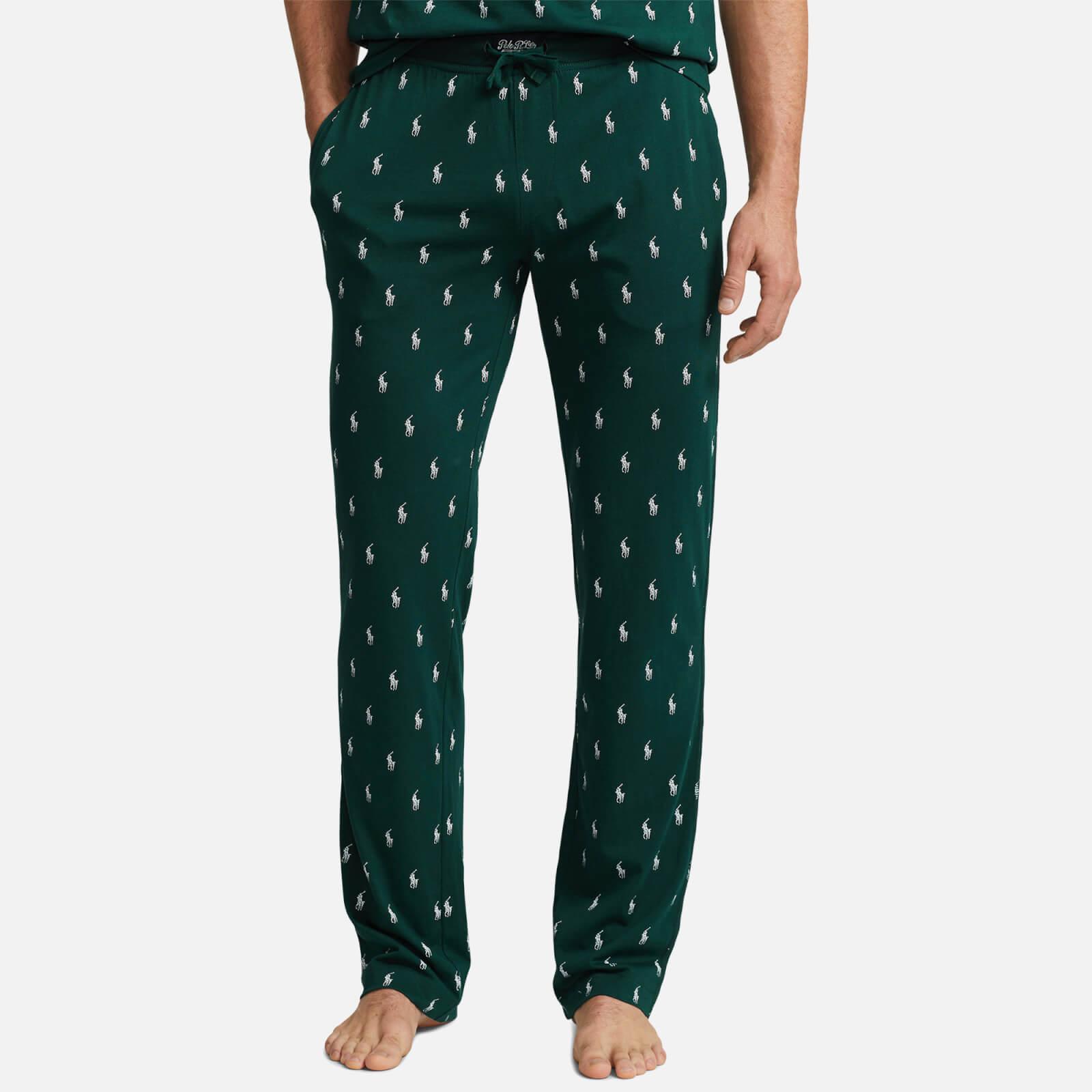 Polo Ralph Lauren Cotton-jersey Pyjama Trousers in Green for Men | Lyst