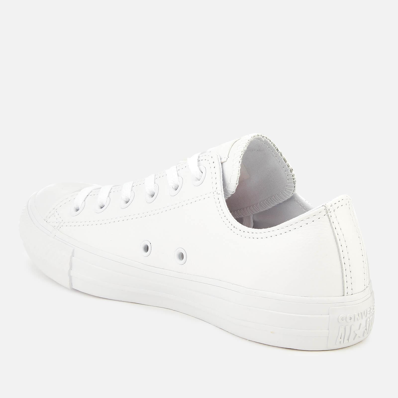 converse white all star ox leather trainers