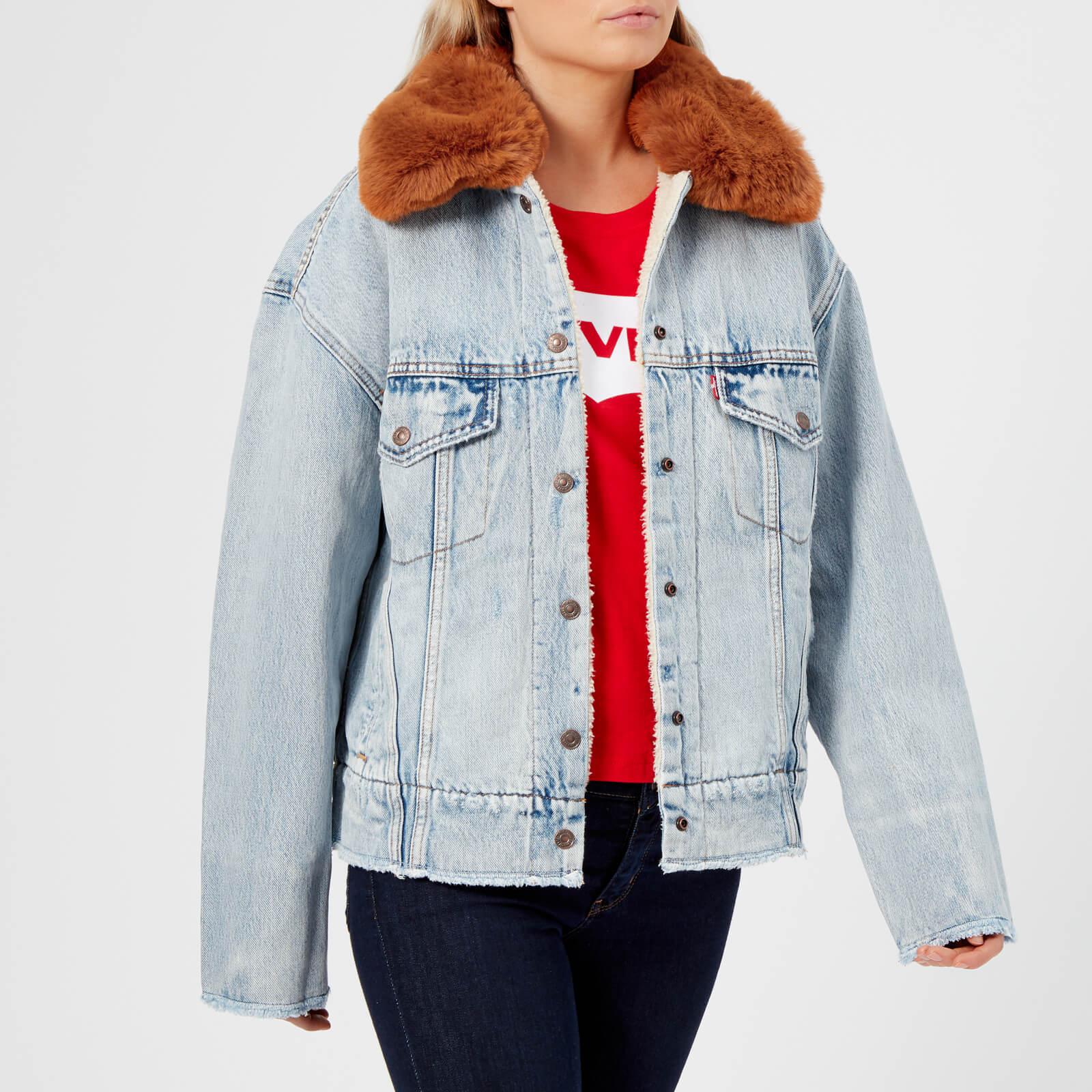 oversized sherpa jacket levis