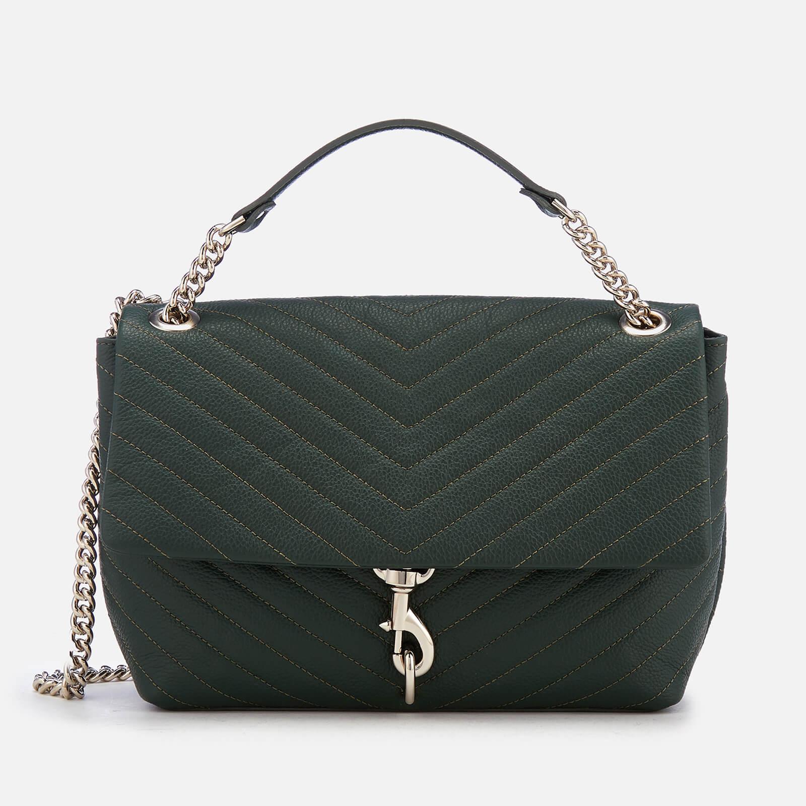 Rebecca Minkoff Leather Edie Flap Shoulder Bag in Green Lyst