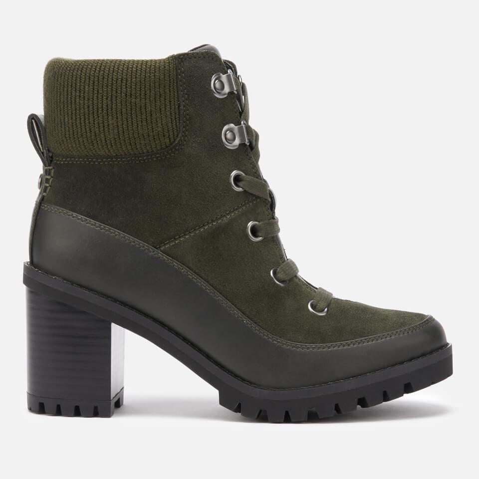 UGG Redwood Lace Up Heeled Boots in Green - Save 56% - Lyst