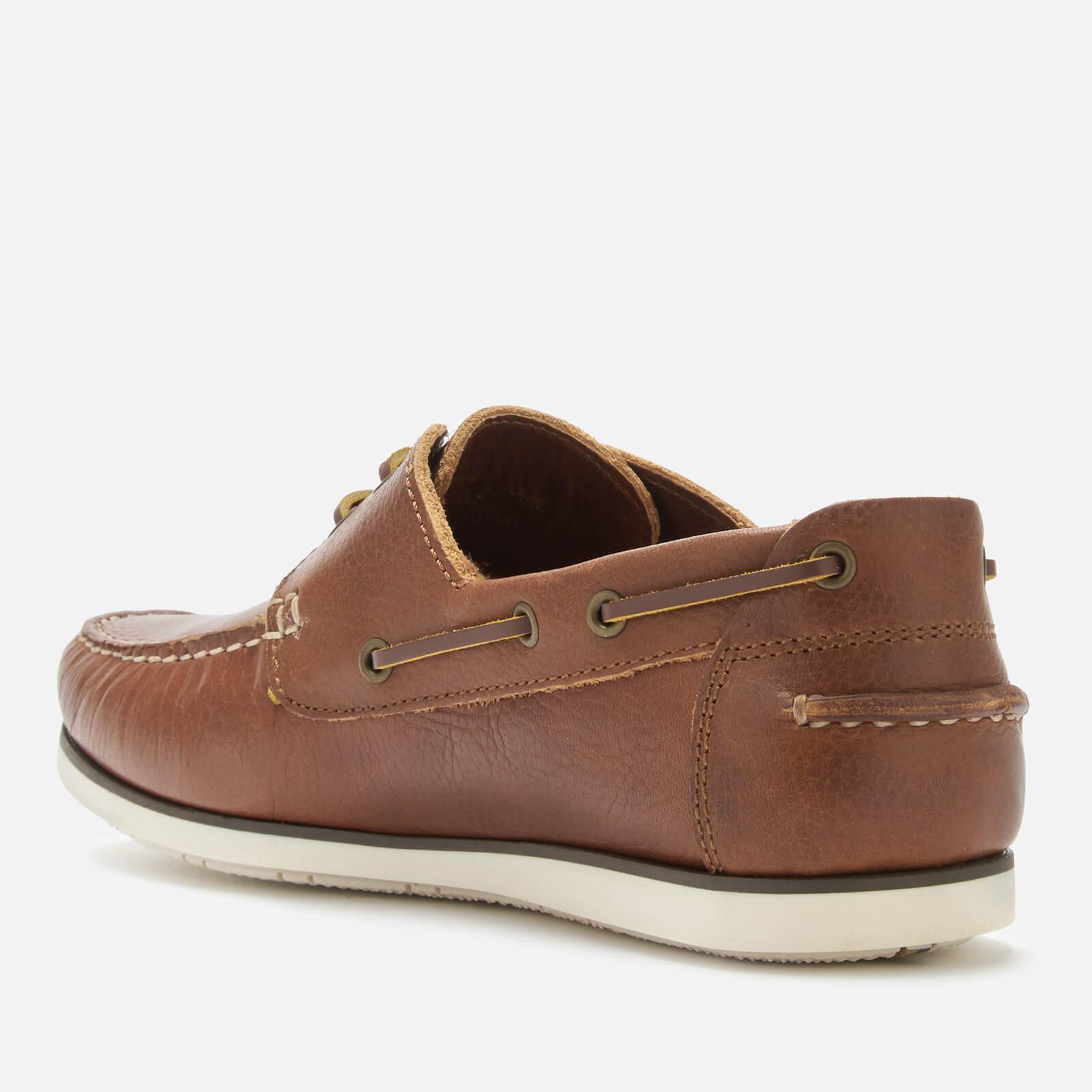 Barbour Capstan Leather Boat Shoes in Brown for Men - Lyst