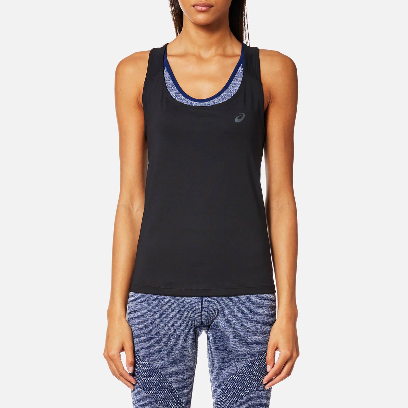 Lyst - Asics Fitted Tank Top in Black