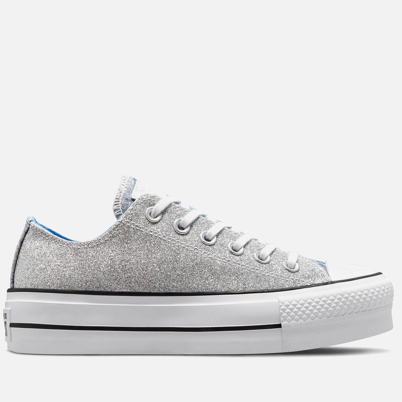 Converse Chuck Taylor All Star Hybrid Shine Lift Ox Trainers in Metallic |  Lyst