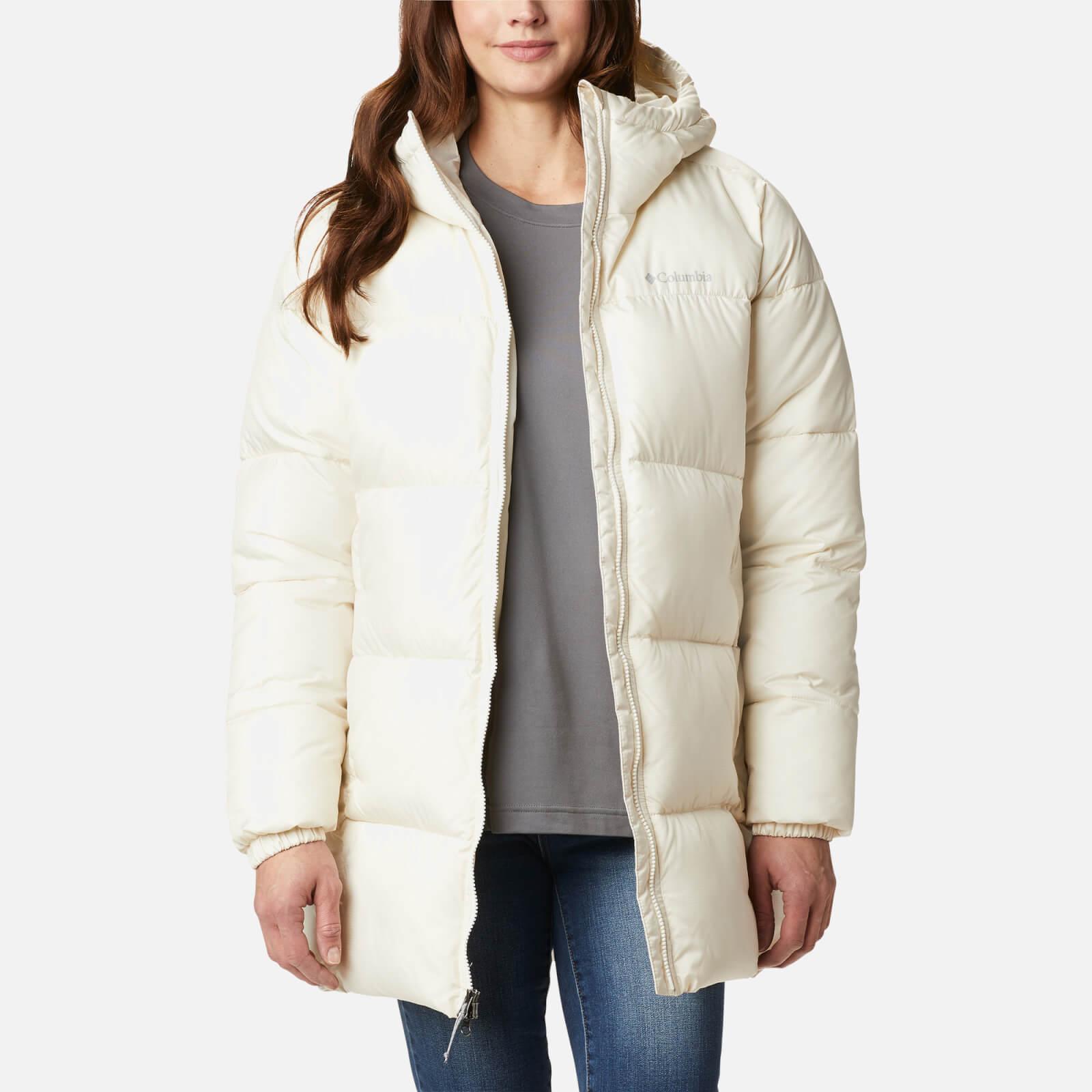 Columbia Puffect Hooded Nylon Puffer Jacket in White | Lyst