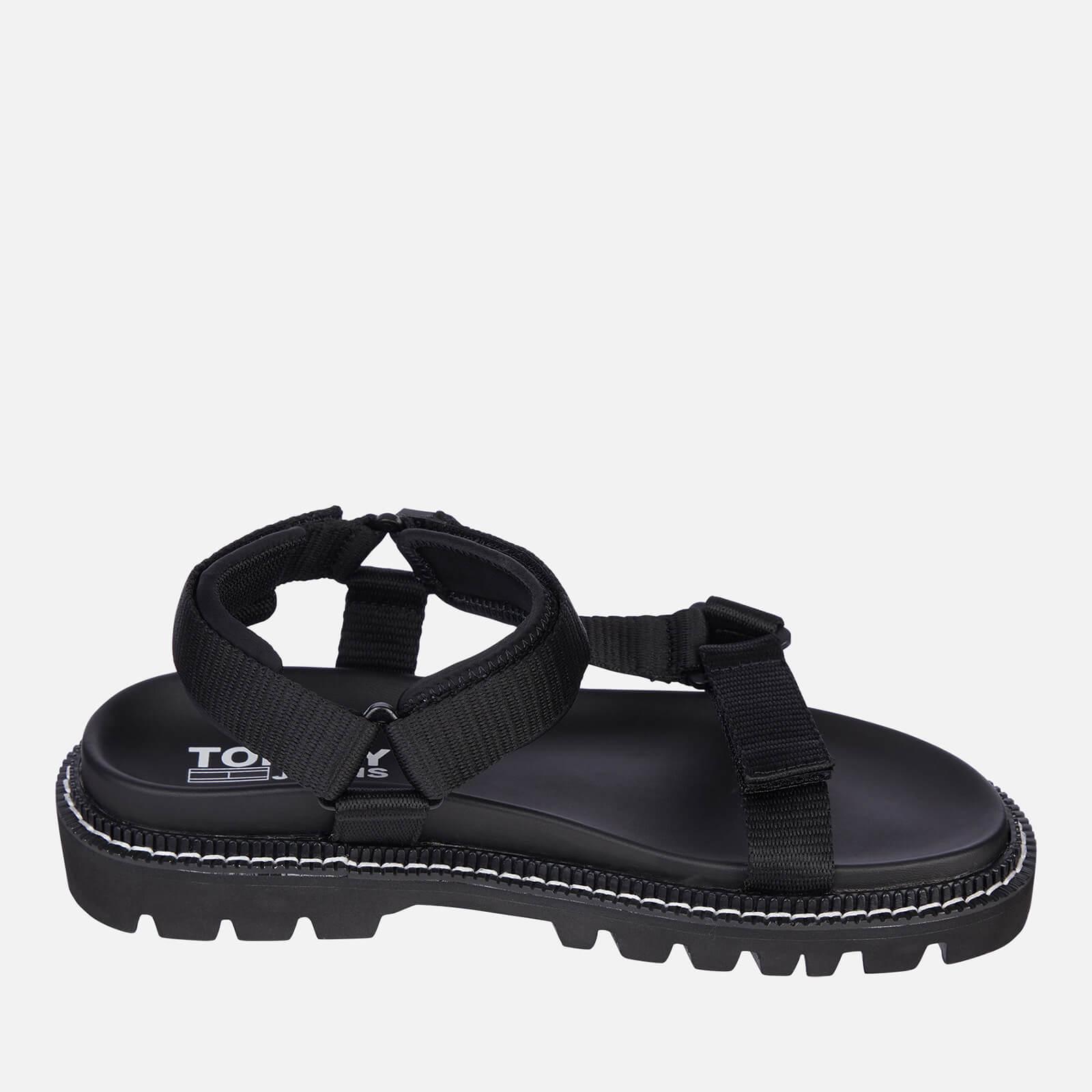 Tommy Hilfiger Denim Chunky Tech Sandals in Black for Men | Lyst