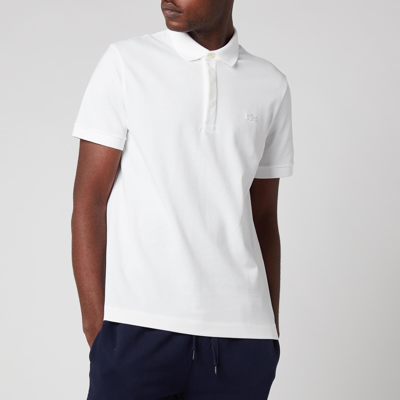 Lacoste Cotton Regular Fit Paris Polo Shirt in White for Men - Save 14% |  Lyst