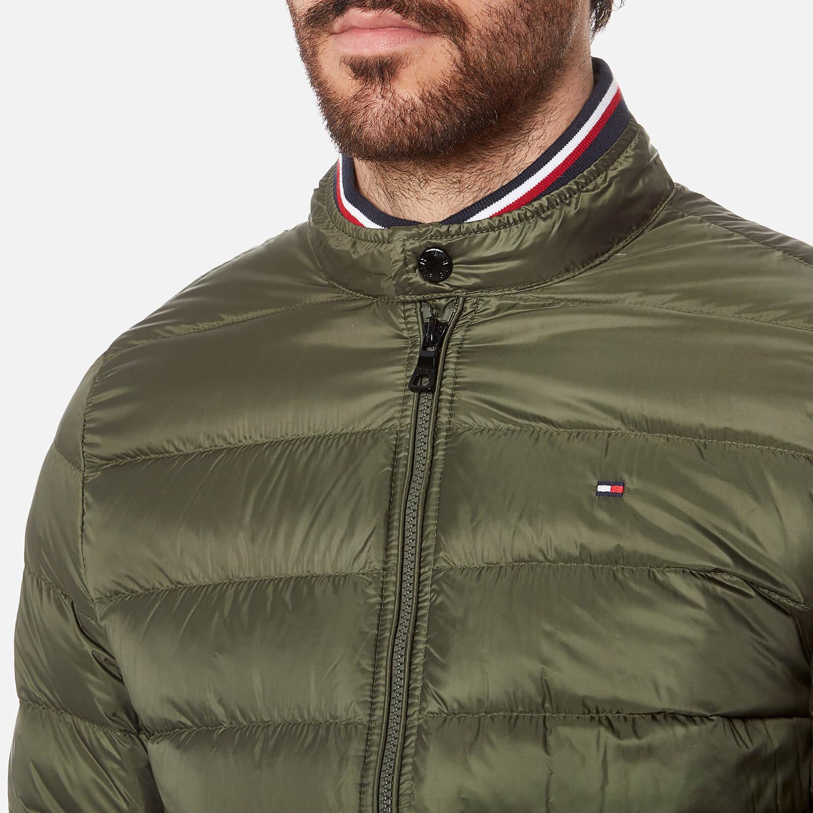 Tommy Hilfiger Synthetic Arlos Down Bomber Jacket in Green for Men - Lyst