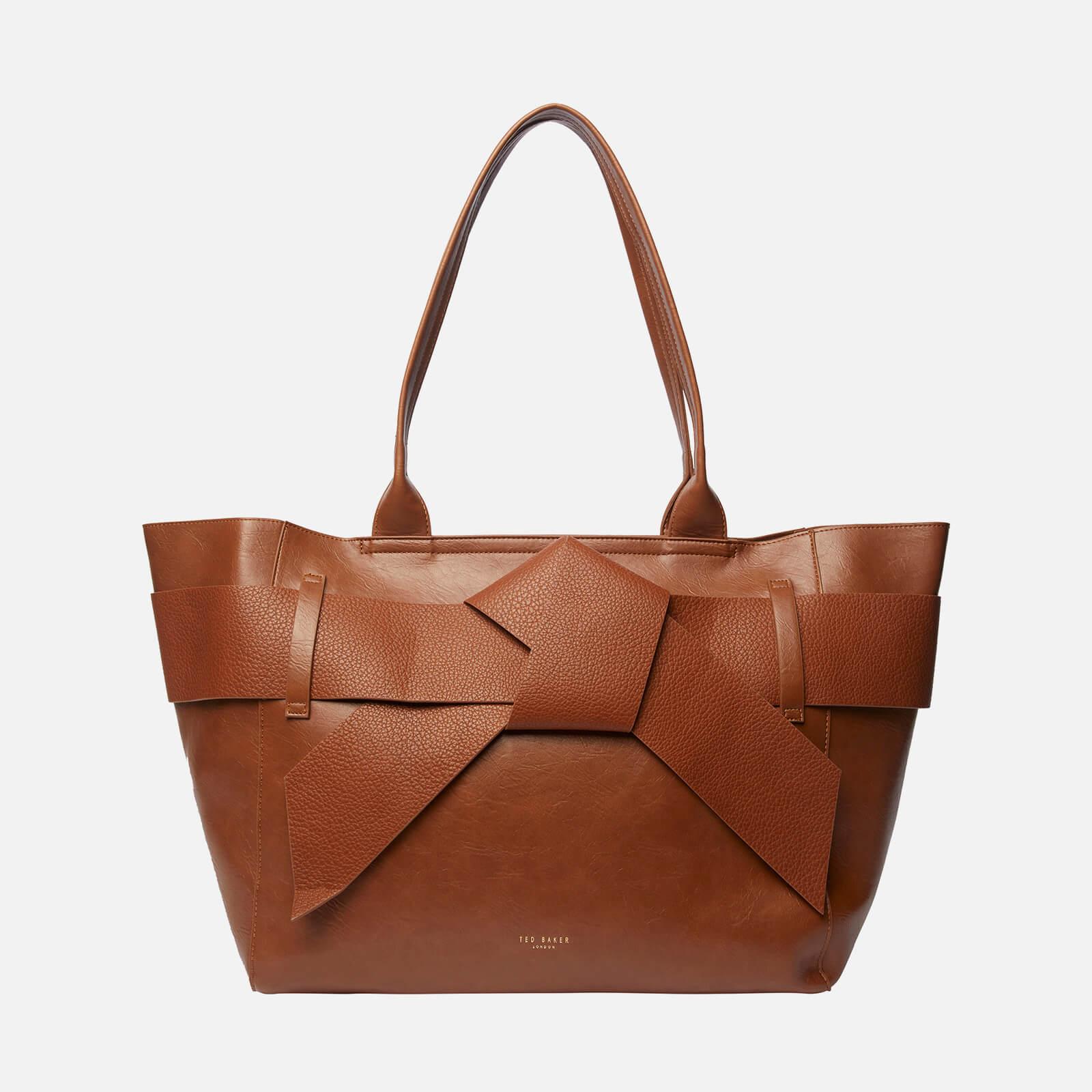 Ted Baker Jimma Large Faux Leather Tote Bag in Brown | Lyst