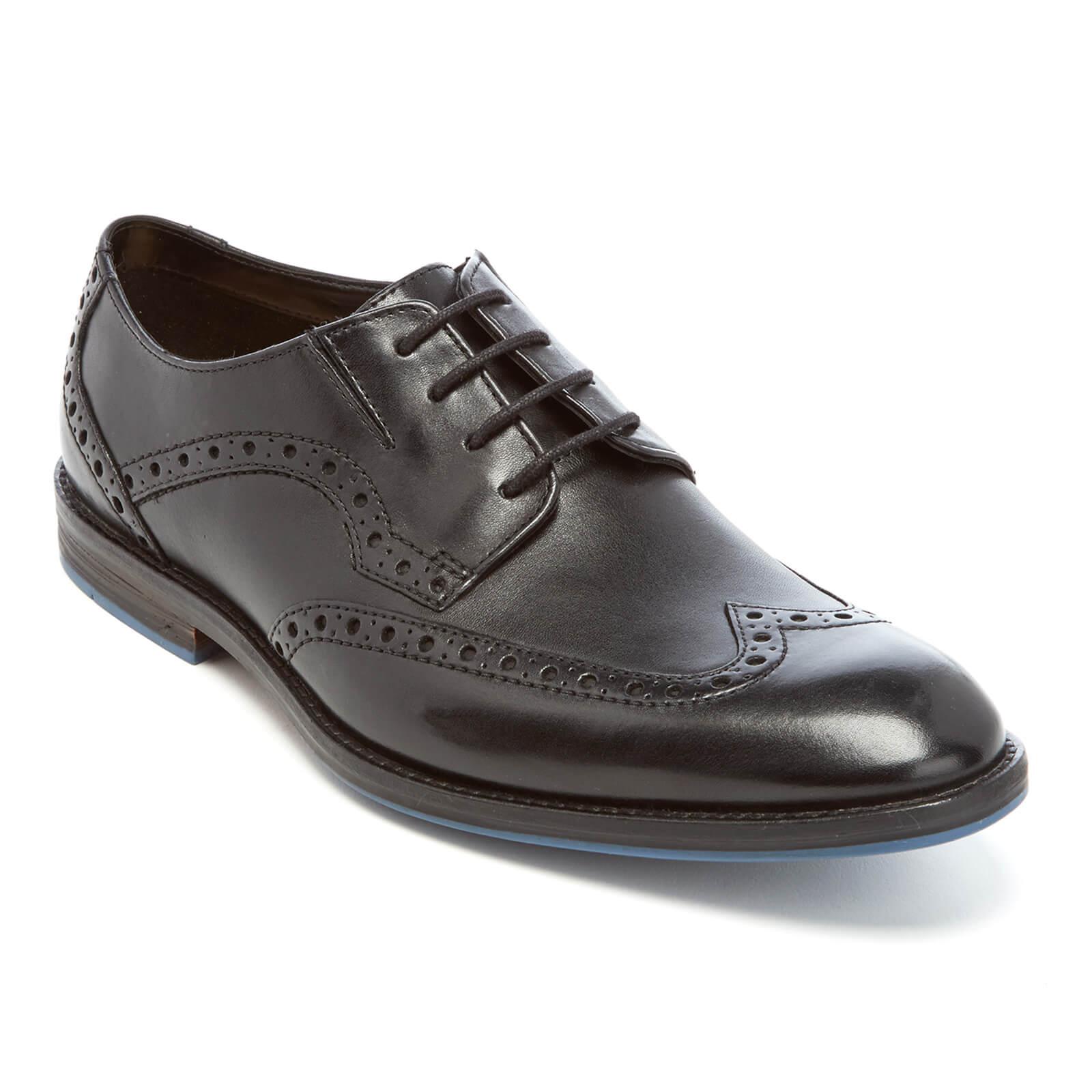 Clarks Prangley Limit Leather Brogues in Black for Men - Lyst