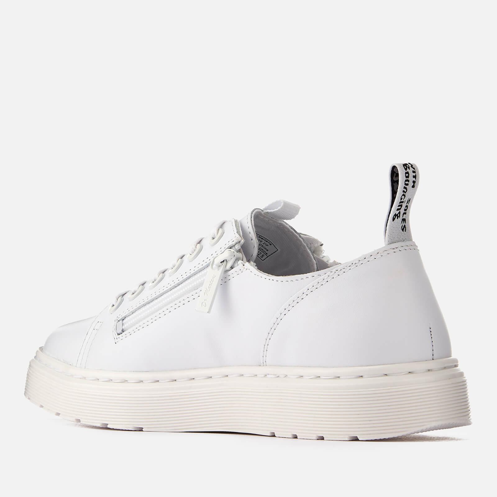 Dr. Martens Dante Zip Softy T Leather 6-eye Shoes in White for Men - Lyst