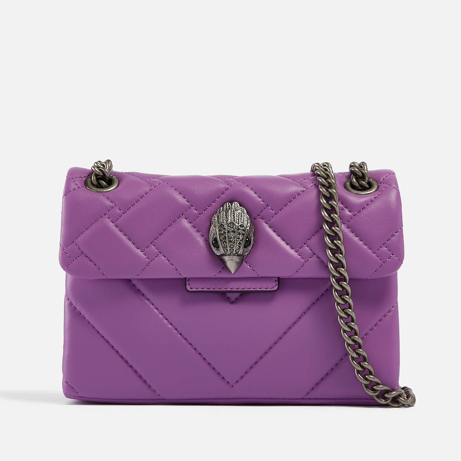 Kurt Geiger Mini Kensington X Leather Bag in Purple | Lyst