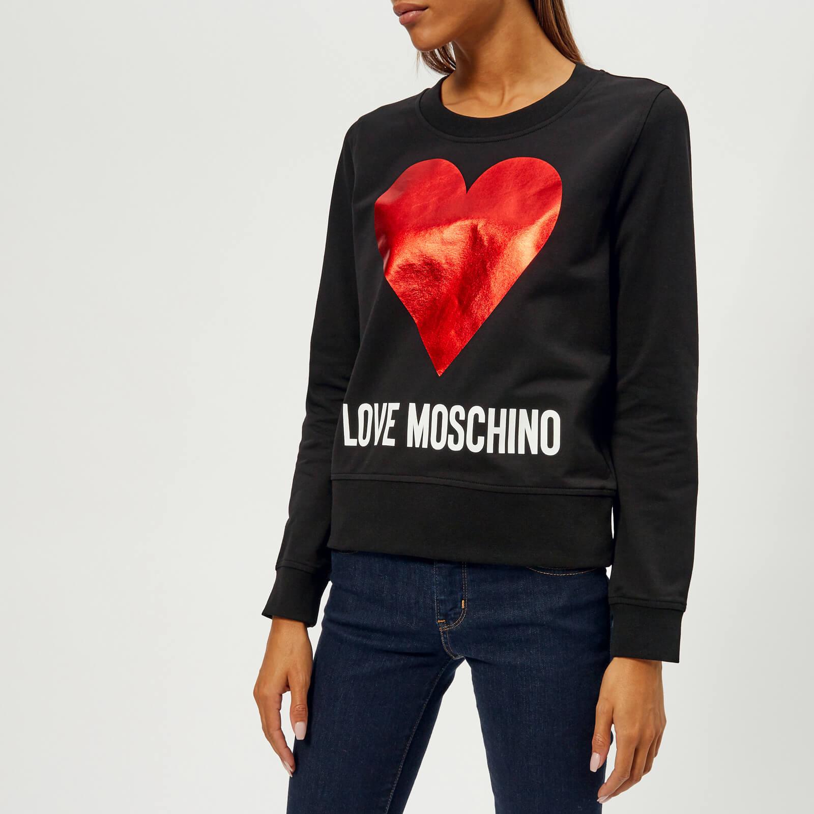 love moschino heart sweatshirt