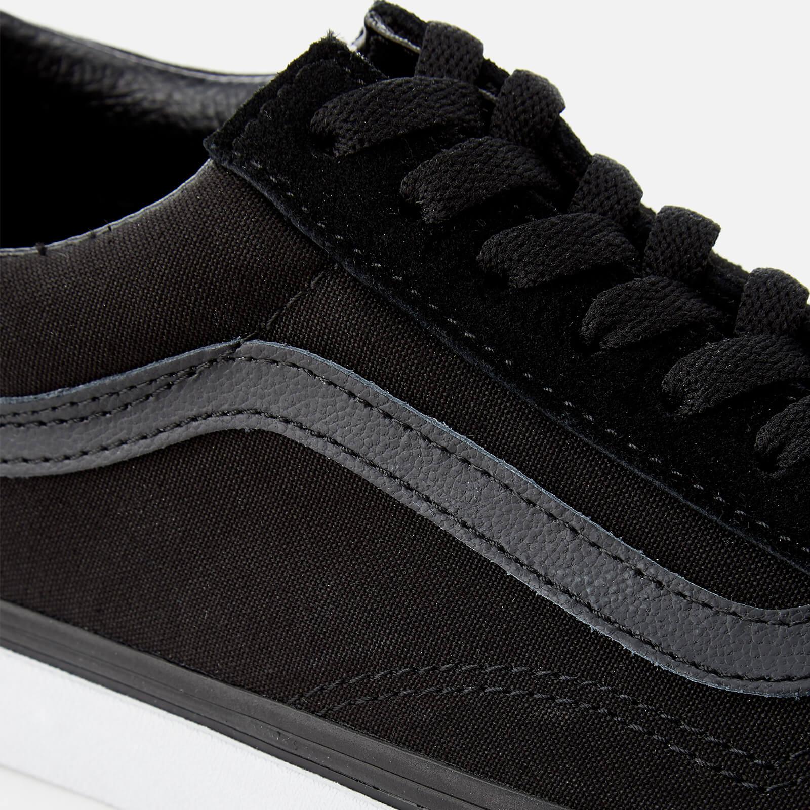 vans old skool trainers black black mono leather