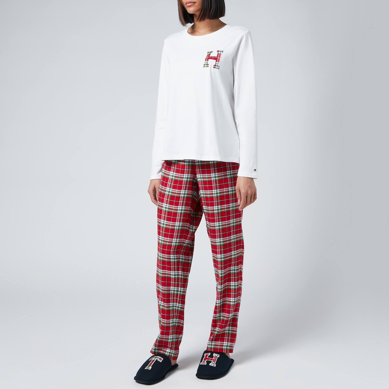 Tommy Hilfiger Organic Cotton Gifting Pyjama Set With Slippers in Red | Lyst