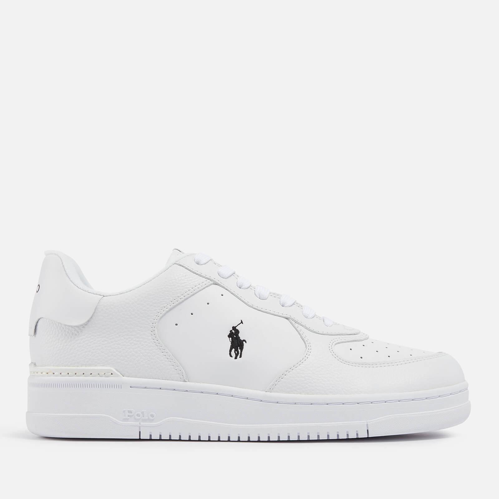 Polo Ralph Lauren Master Court Leather Trainers in White for Men | Lyst