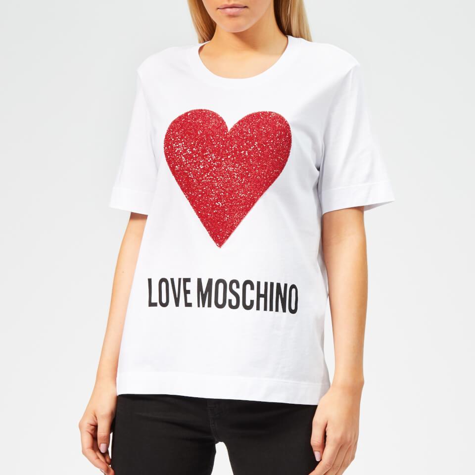 Love Moschino Cotton Heart Logo T-shirt 