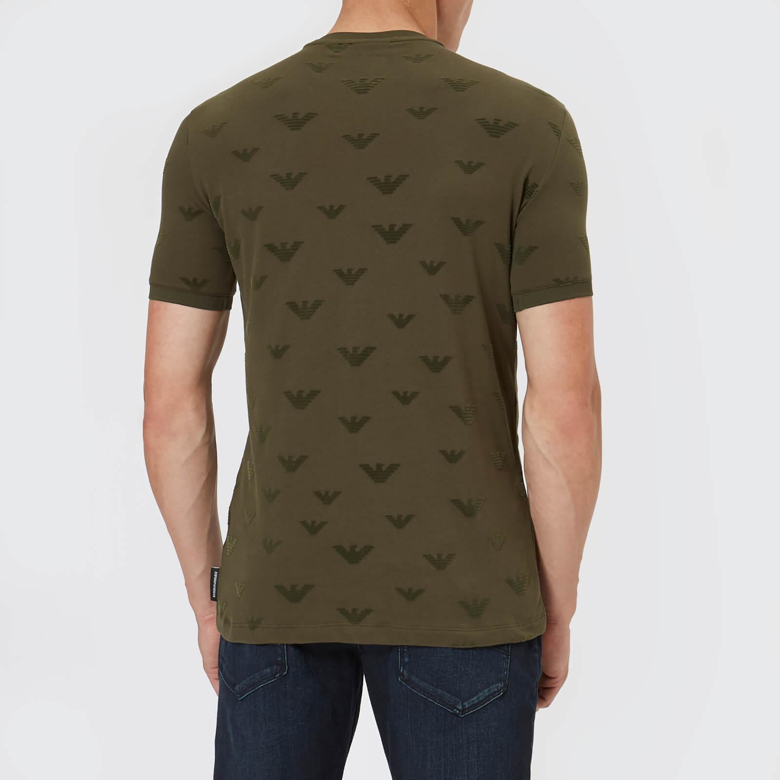 emporio armani flock t shirt