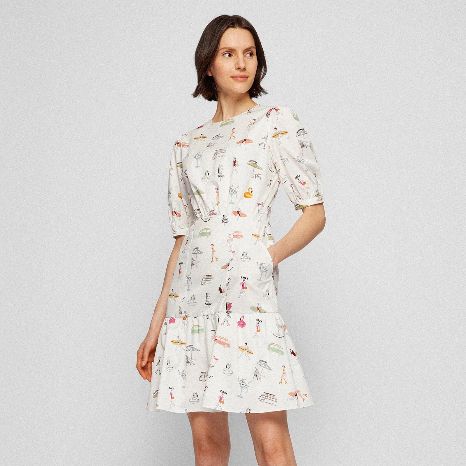 BOSS by HUGO BOSS Daranta Dress in White | Lyst