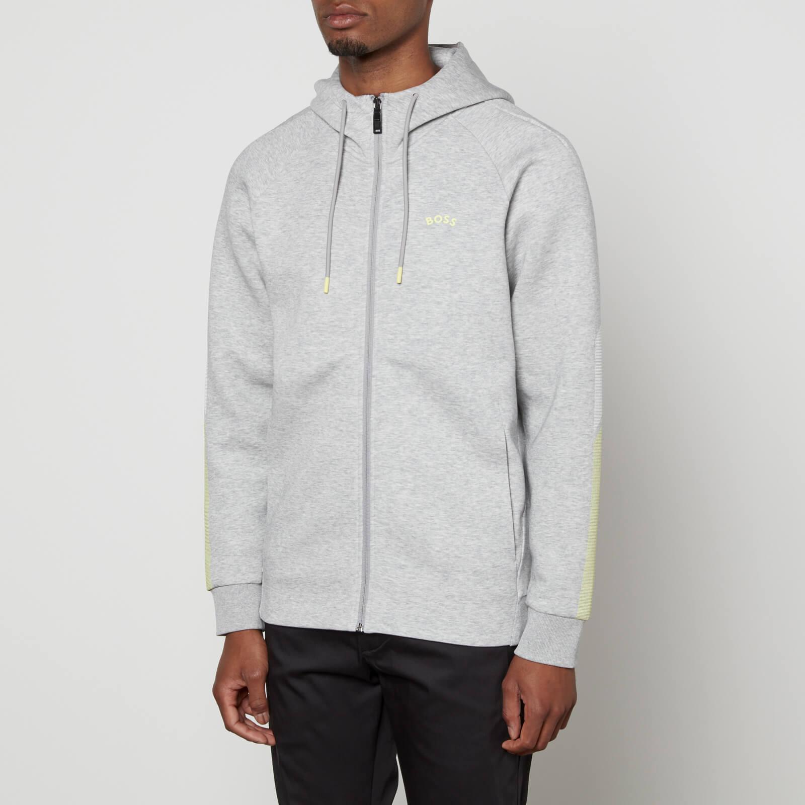 BOSS by HUGO BOSS Athleisure Saggy 2 Stretch-jersey Zip-up Hoodie in Gray  for Men | Lyst