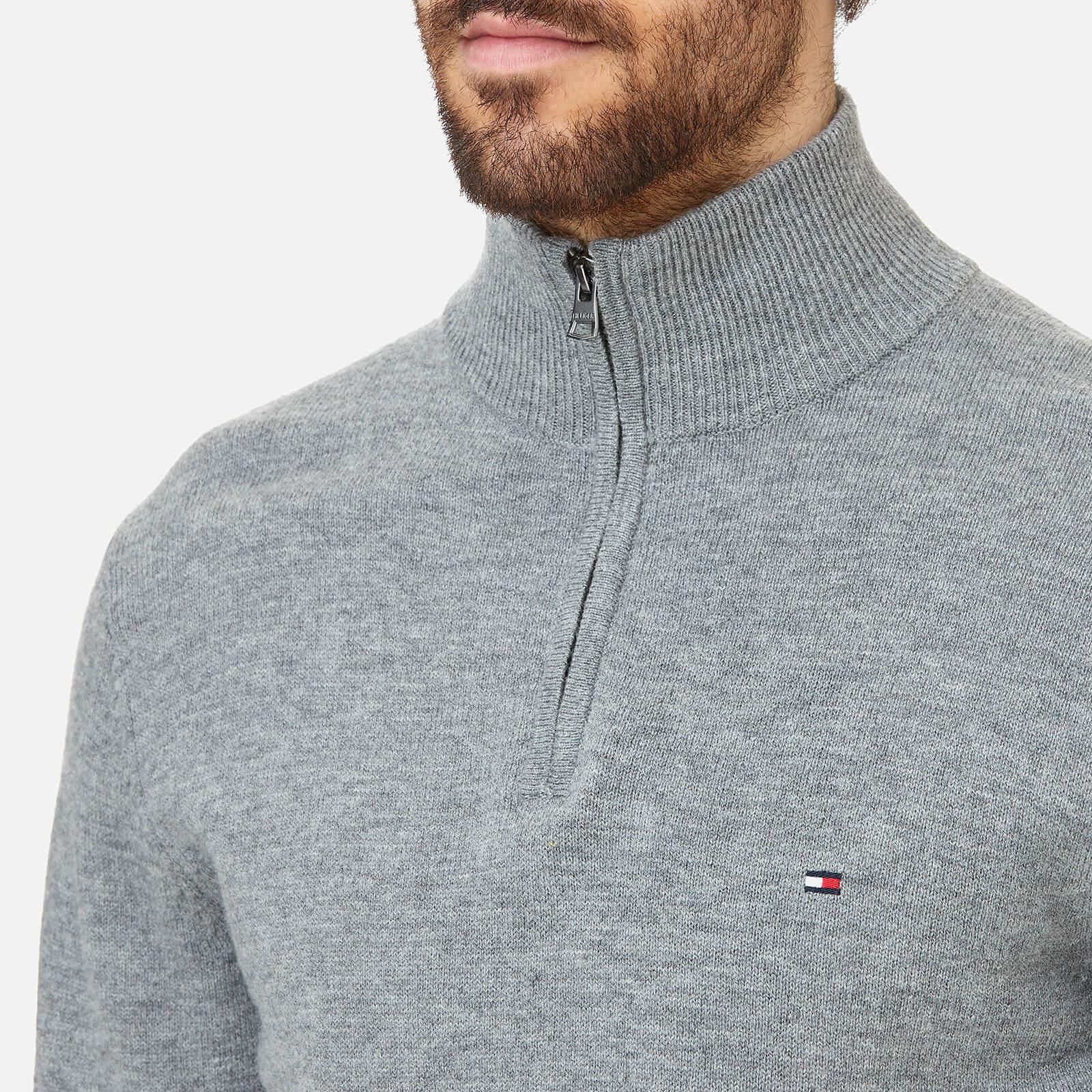 Tommy Hilfiger Liam Lambswool Half Zip Knitted Jumper in Grey (Gray ...