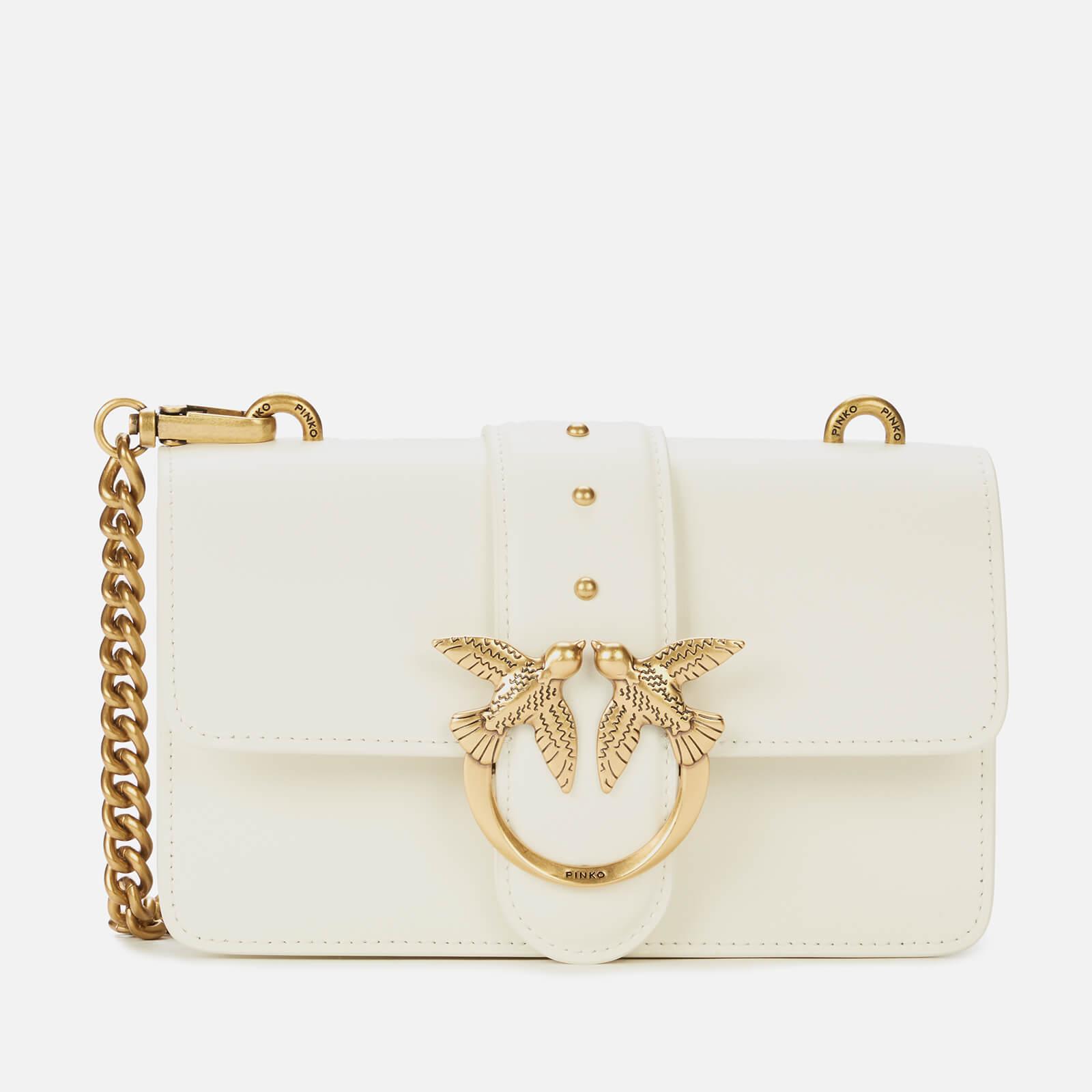 Pinko Love Mini Icon Shoulder Bag in White | Lyst