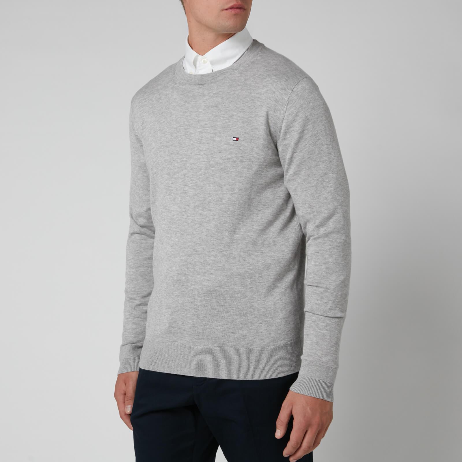 Tommy Hilfiger Classic Crew Neck Knitted Jumper in Grey (Grey) for Men |  Lyst Canada