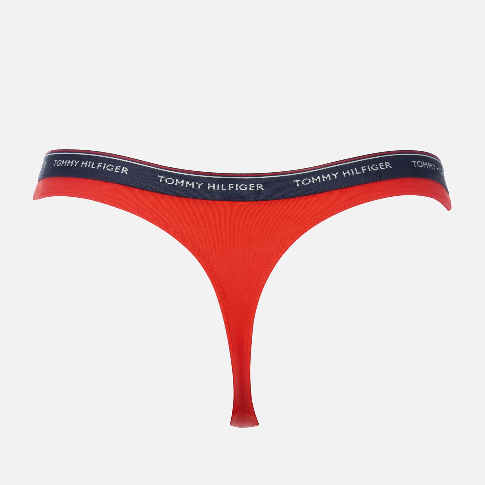 Tommy Hilfiger Cotton 3 Pack Love Thongs in Pink Lyst