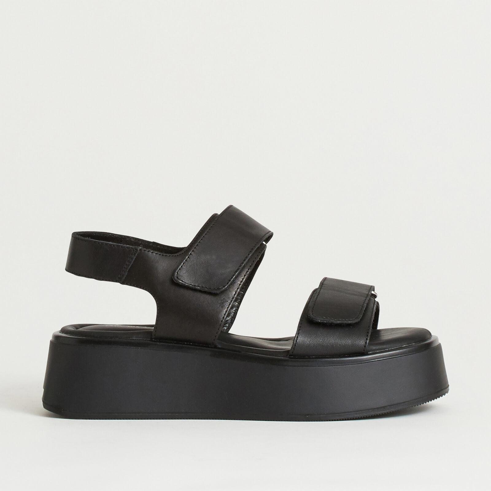 Vagabond Shoemakers Courtney Leather Double Strap Sandals in Black | Lyst  Australia