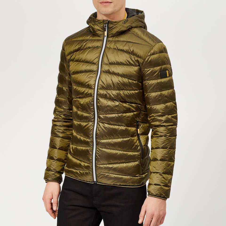 Superdry Synthetic Clarendon Down Hooded Jacket in Green for Men - Lyst