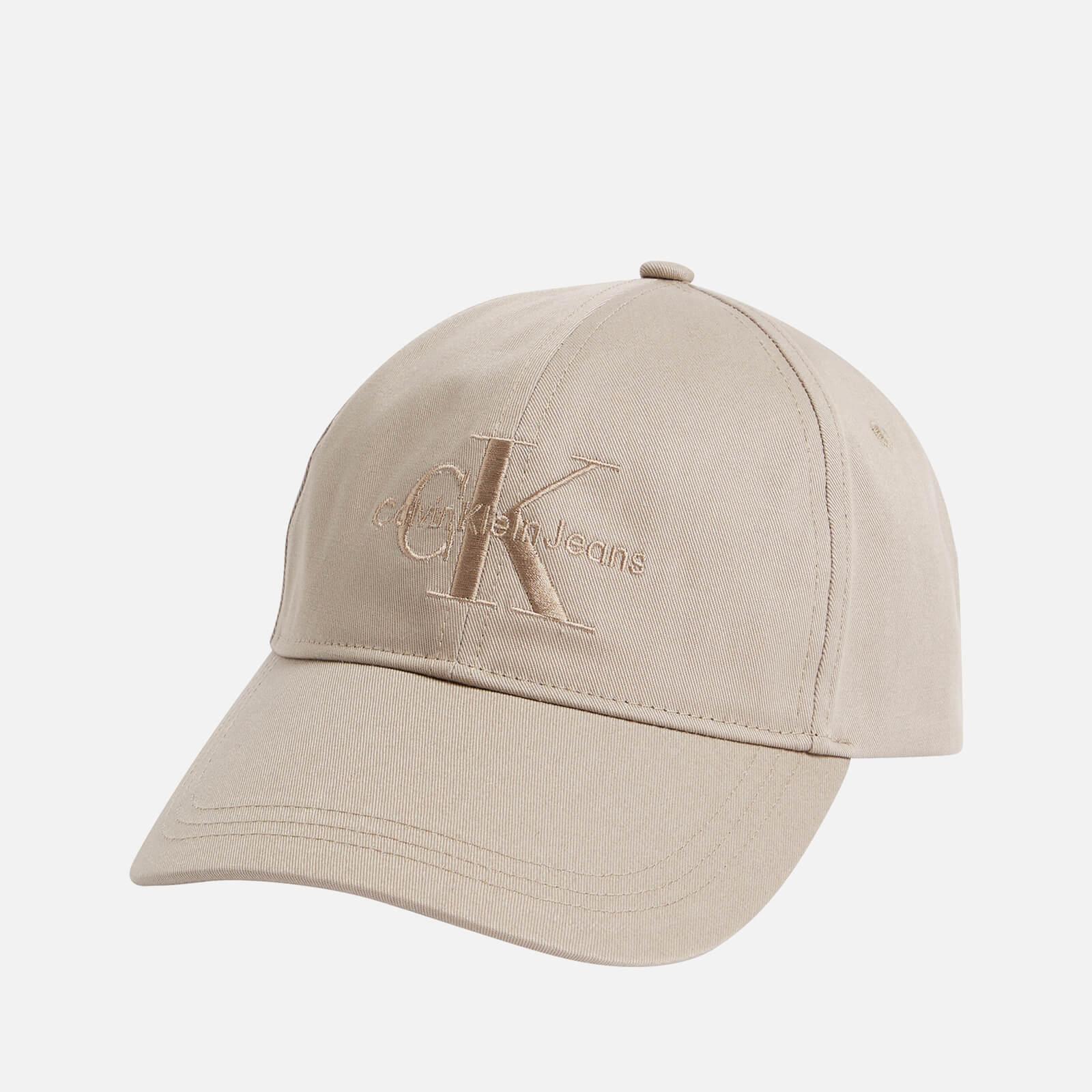 Calvin Klein Logo-embroidered Cotton-twill Baseball Cap in Natural | Lyst