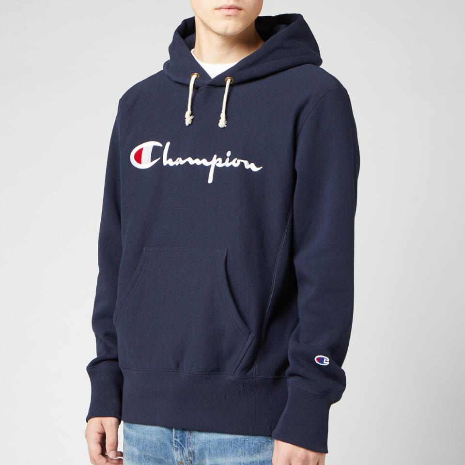 champion big script hoodie