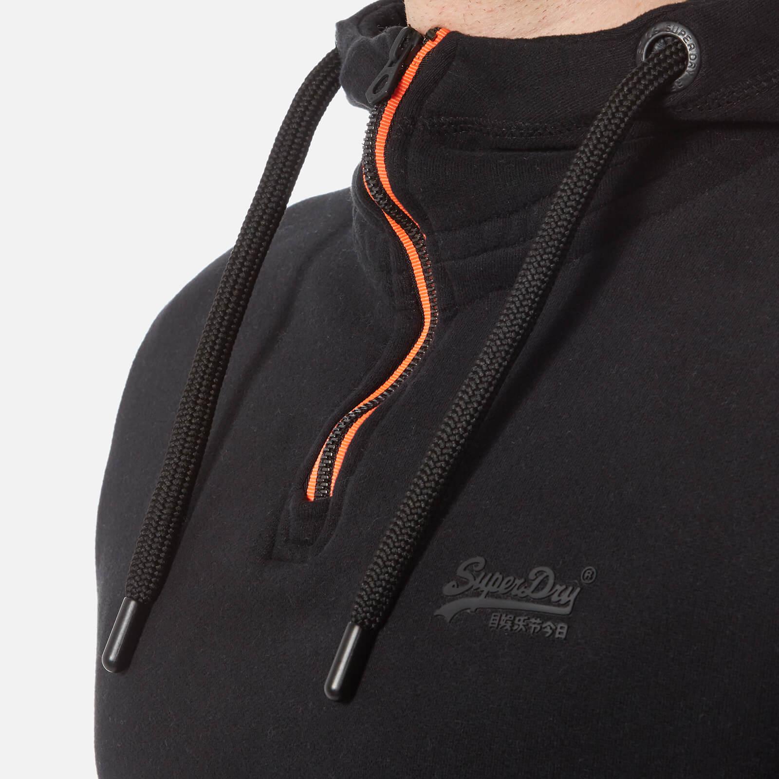 orange label urban flash half zip hoodie