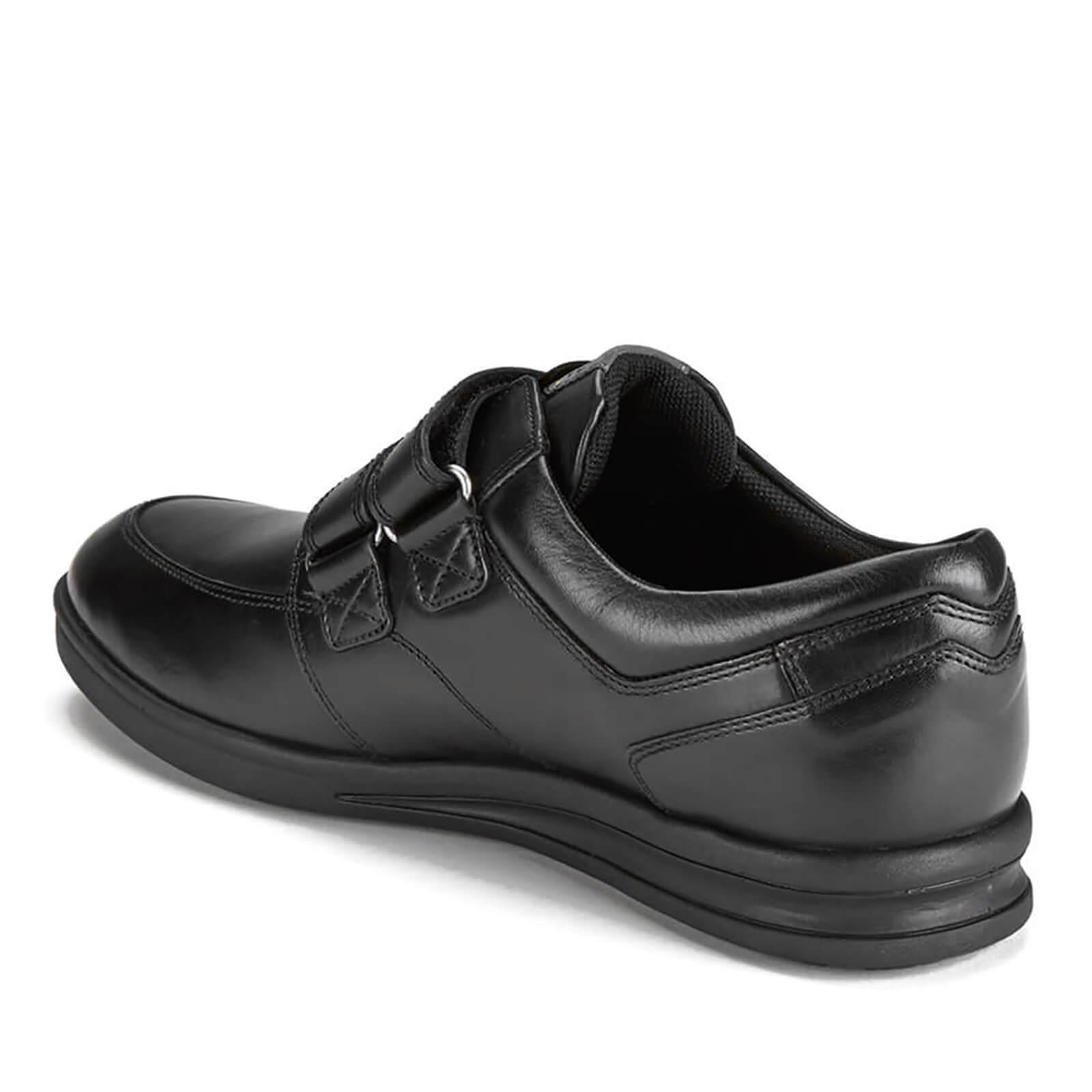 NEW KICKERS TROIKO MEN'S BLACK LEATHER SLIP SHOES SMART CASUAL Shoes