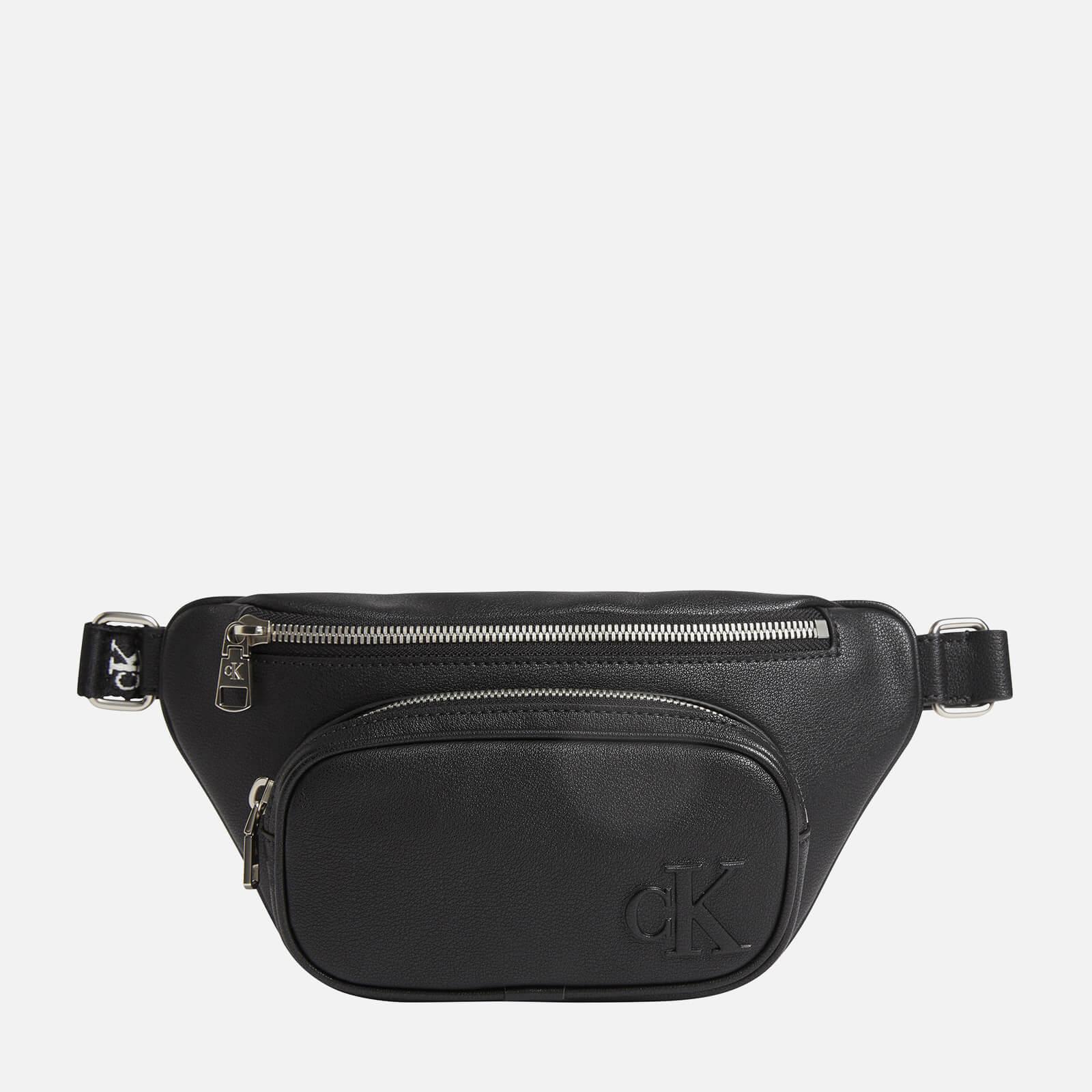 Calvin Klein Ultralight Faux Leather Belt Bag in Black | Lyst