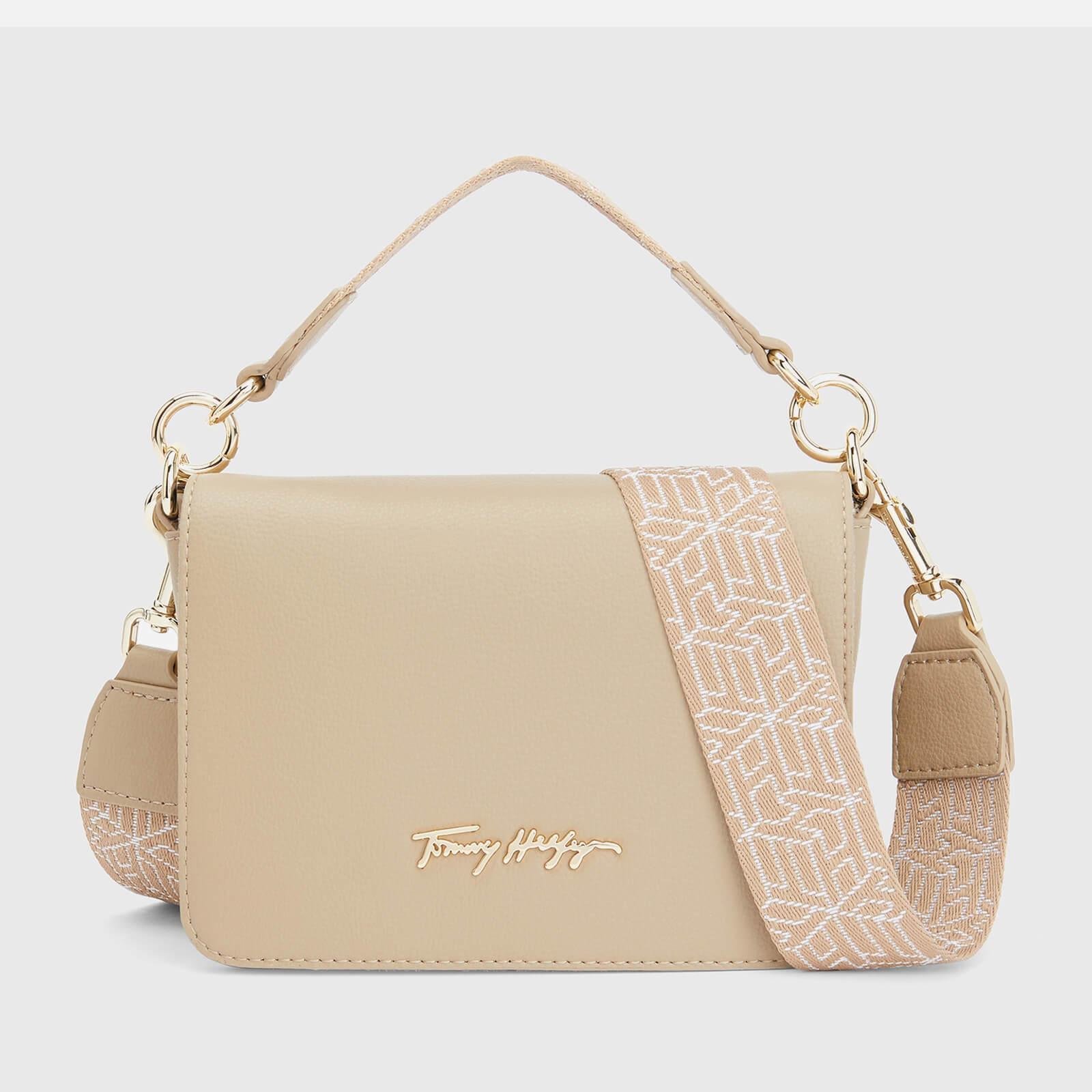 Tommy Hilfiger Joy Mini Faux Leather Cross-body in Natural | Lyst