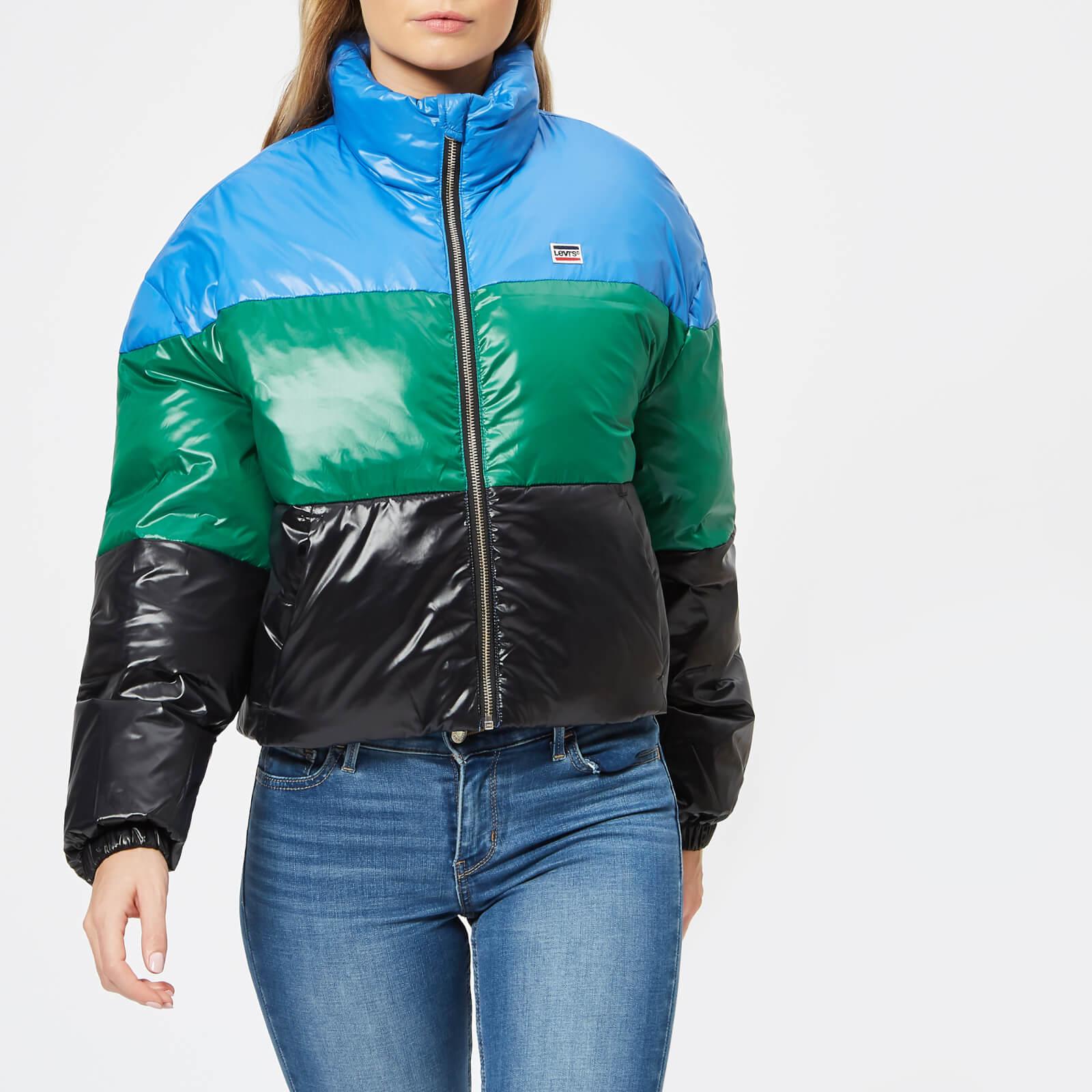 Levi's Synthetic Sam Puffer Coat in Blue/Green/Black (Blue) Lyst