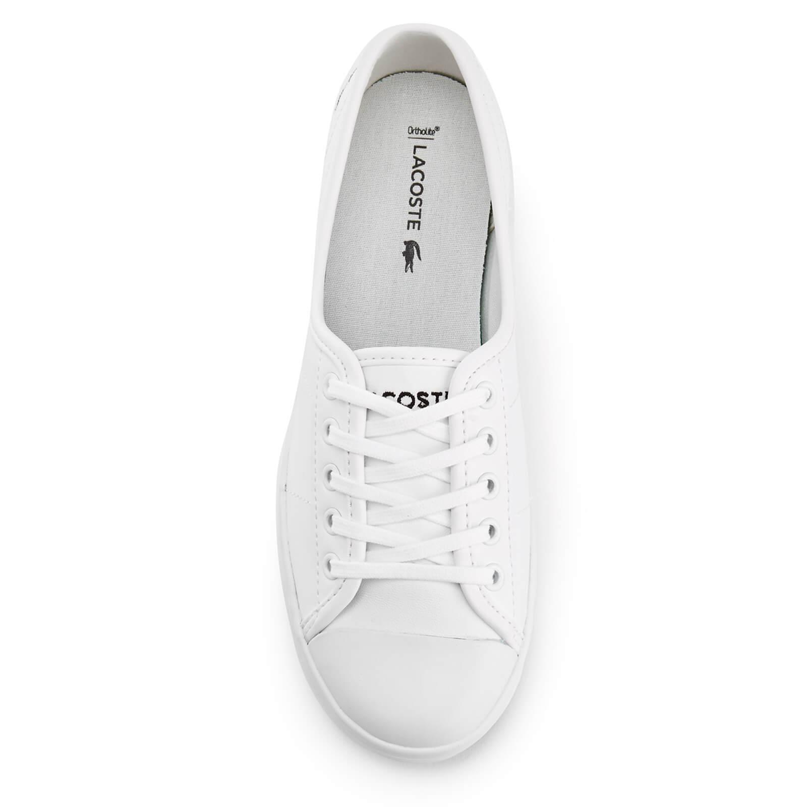 lacoste white pumps