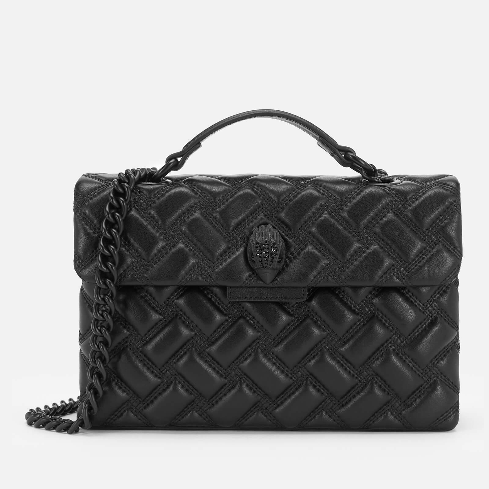 MINI KENSINGTON X BAG Black Comb Quilted Leather Mini Bag by KURT GEIGER  LONDON | Leather handbags crossbody, Leather mini, Bags