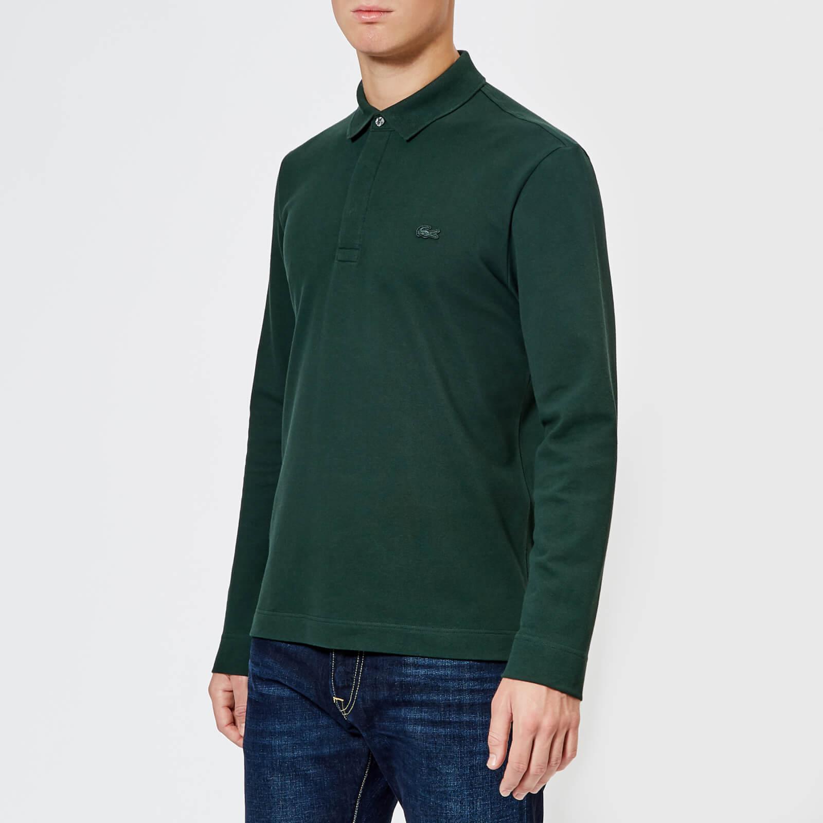 Lacoste Cotton Men's Long Sleeve Paris Polo Shirt in Green for Men | Lyst