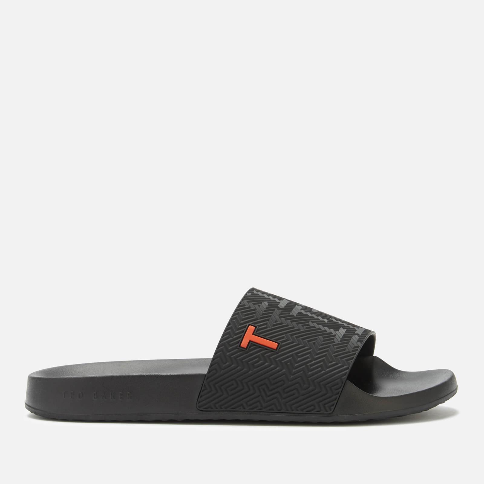 Ted Baker Mastal Slide Sandals in Black for Men - Lyst