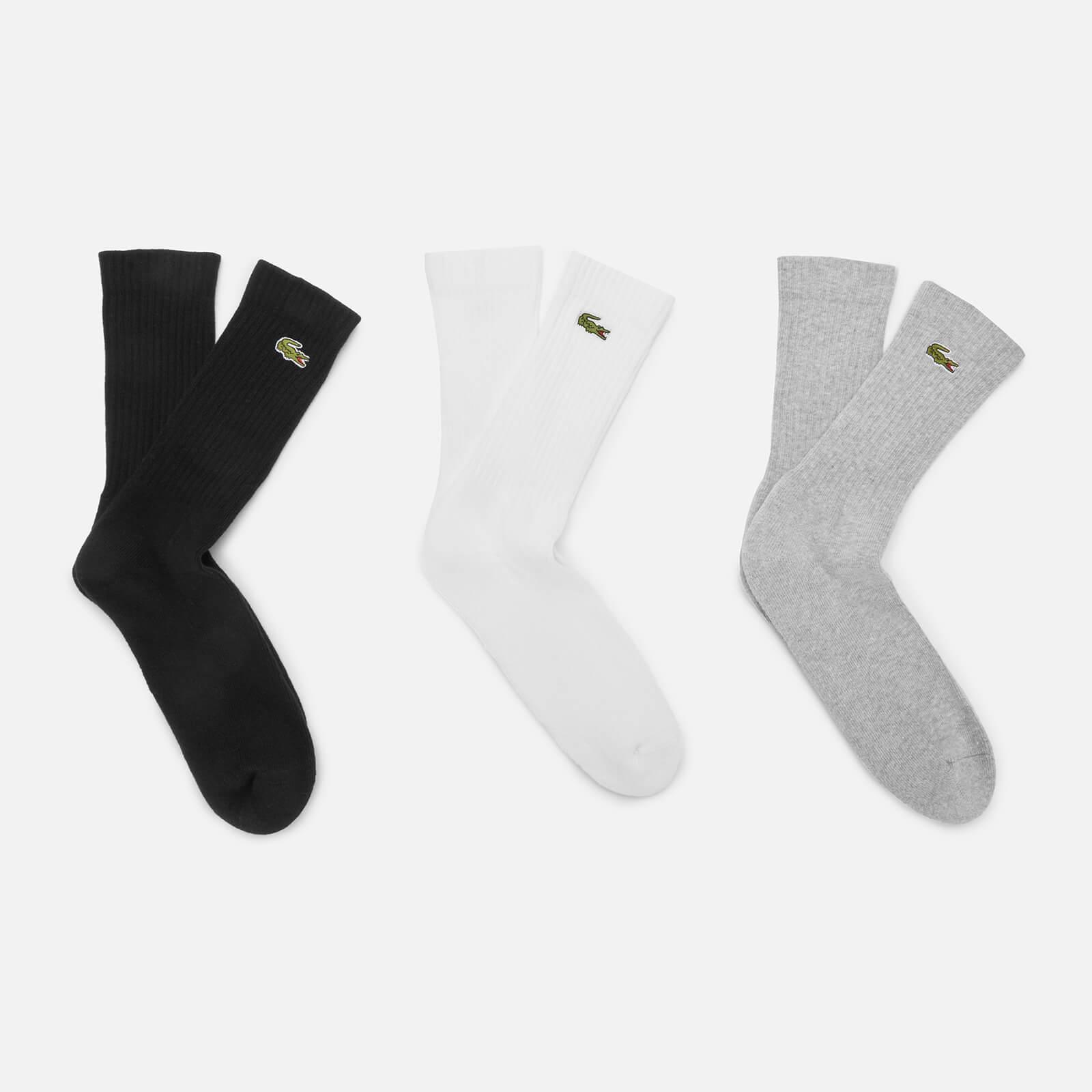 Lacoste 3-pack High Cut Socks in White for Men | Lyst